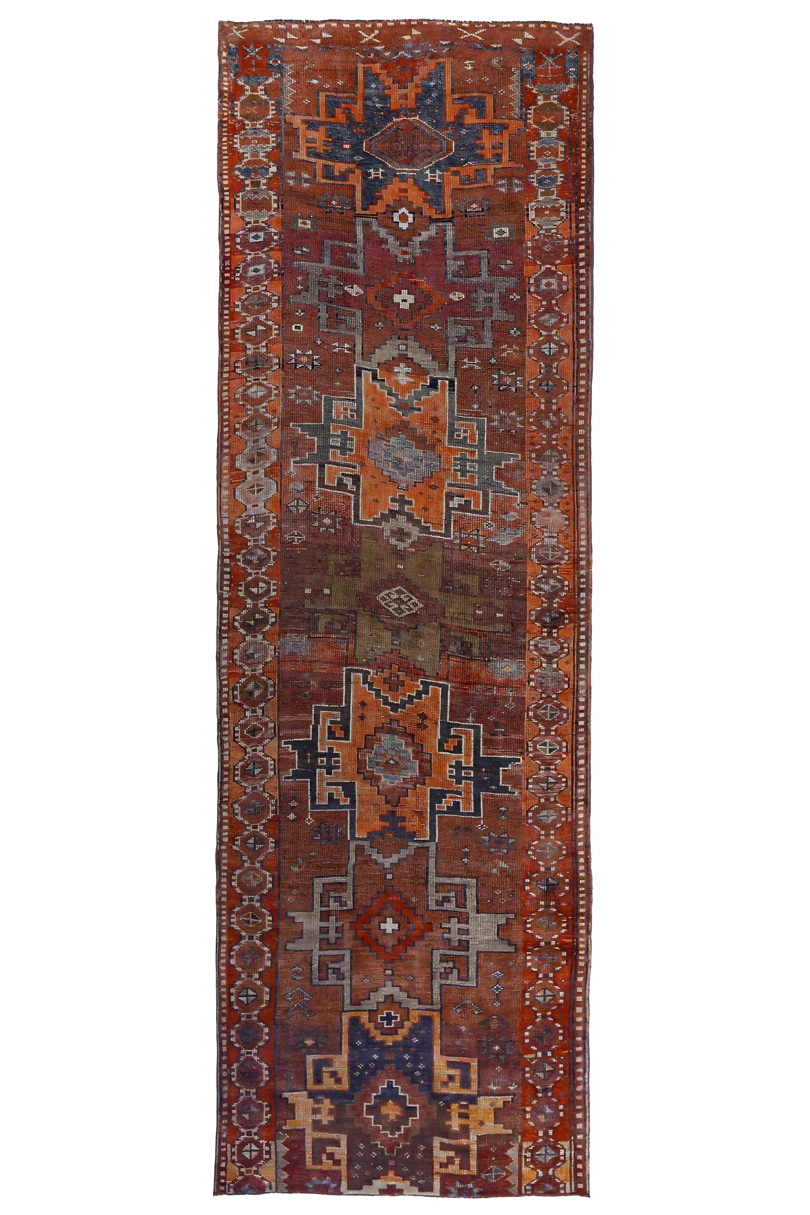 Antique Persian Shiraz Traditional Rug 97451