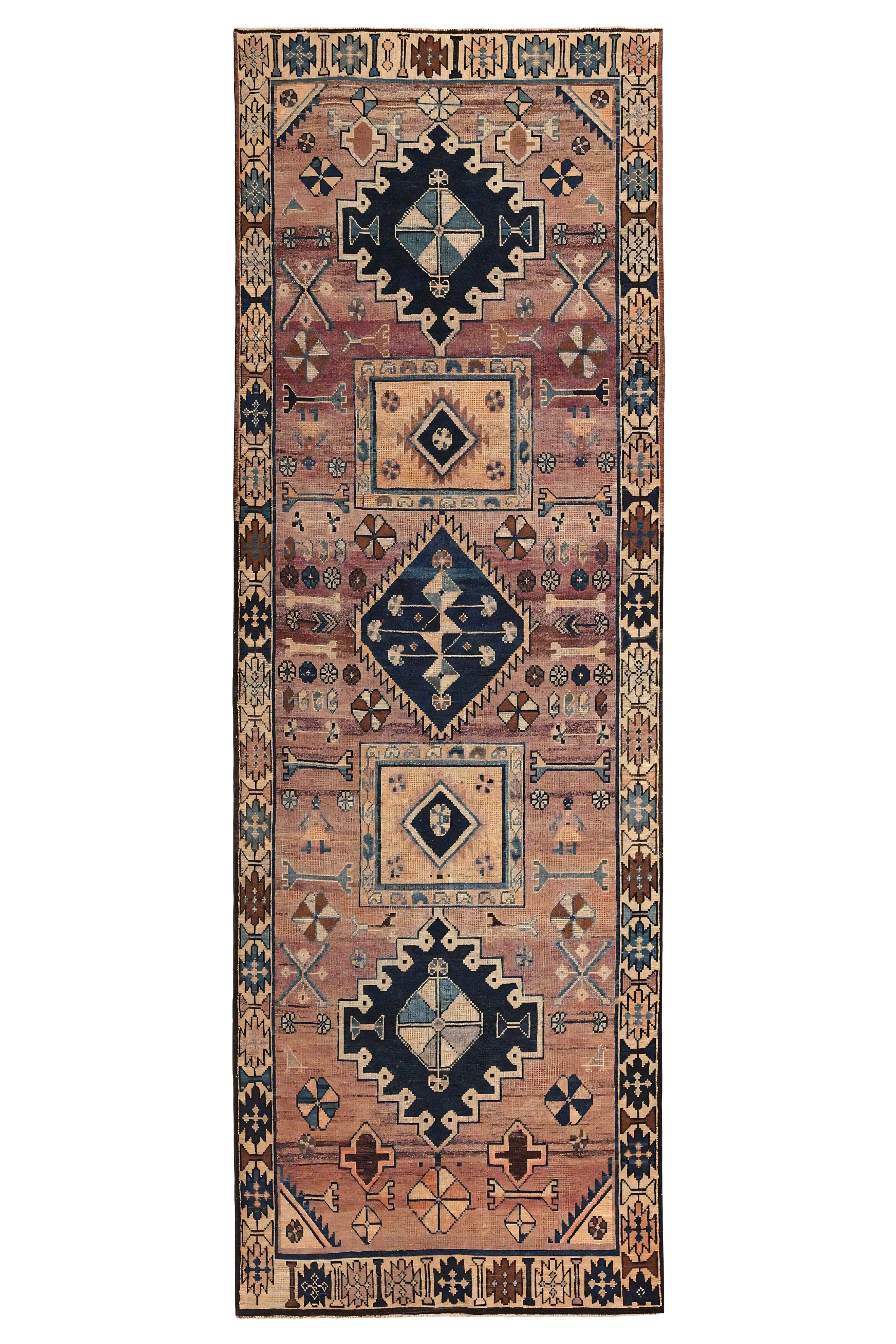 Antique Persian Shiraz Traditional Rug 97453
