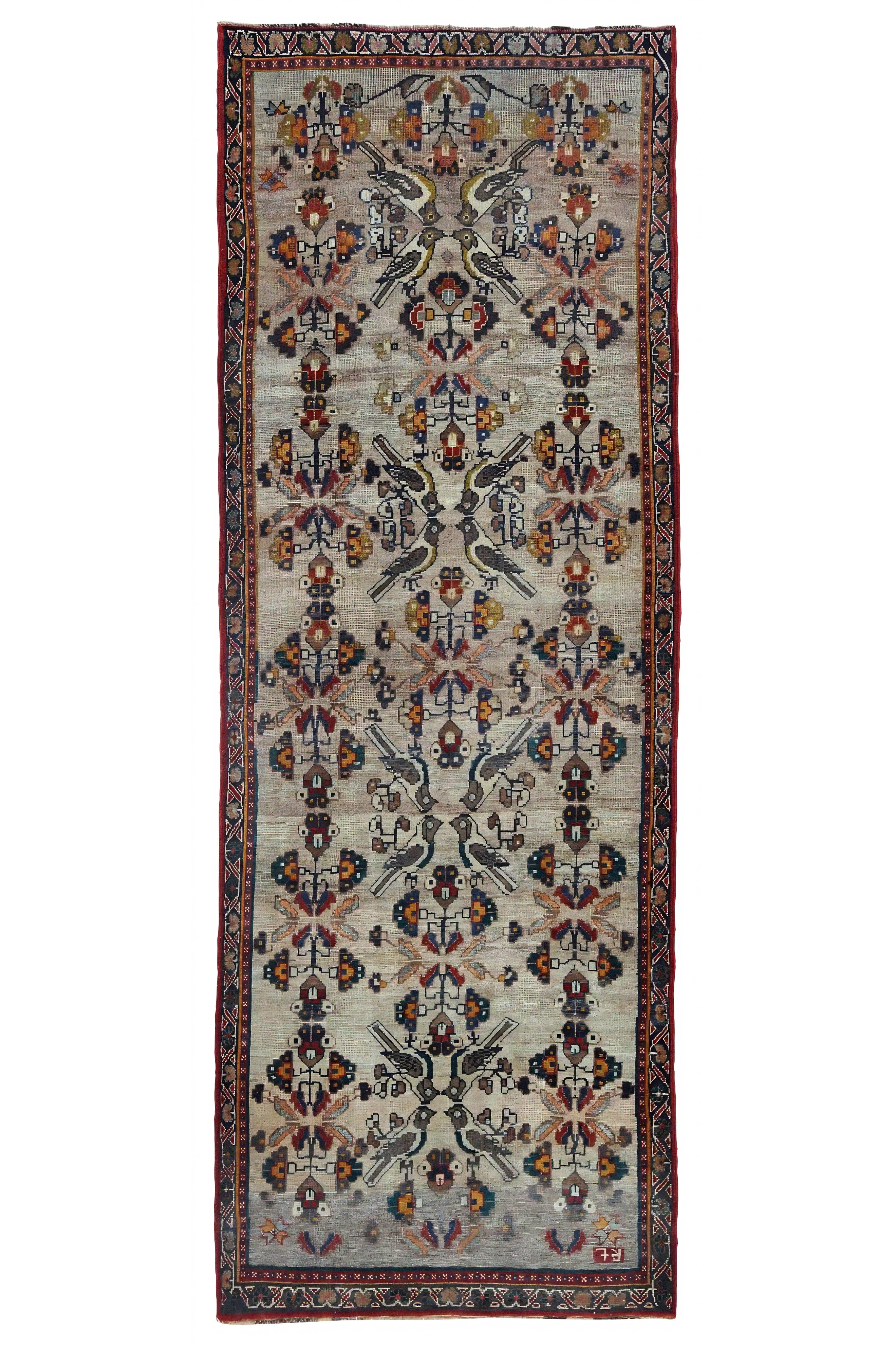 Antique Persian Shiraz Traditional Rug 97456