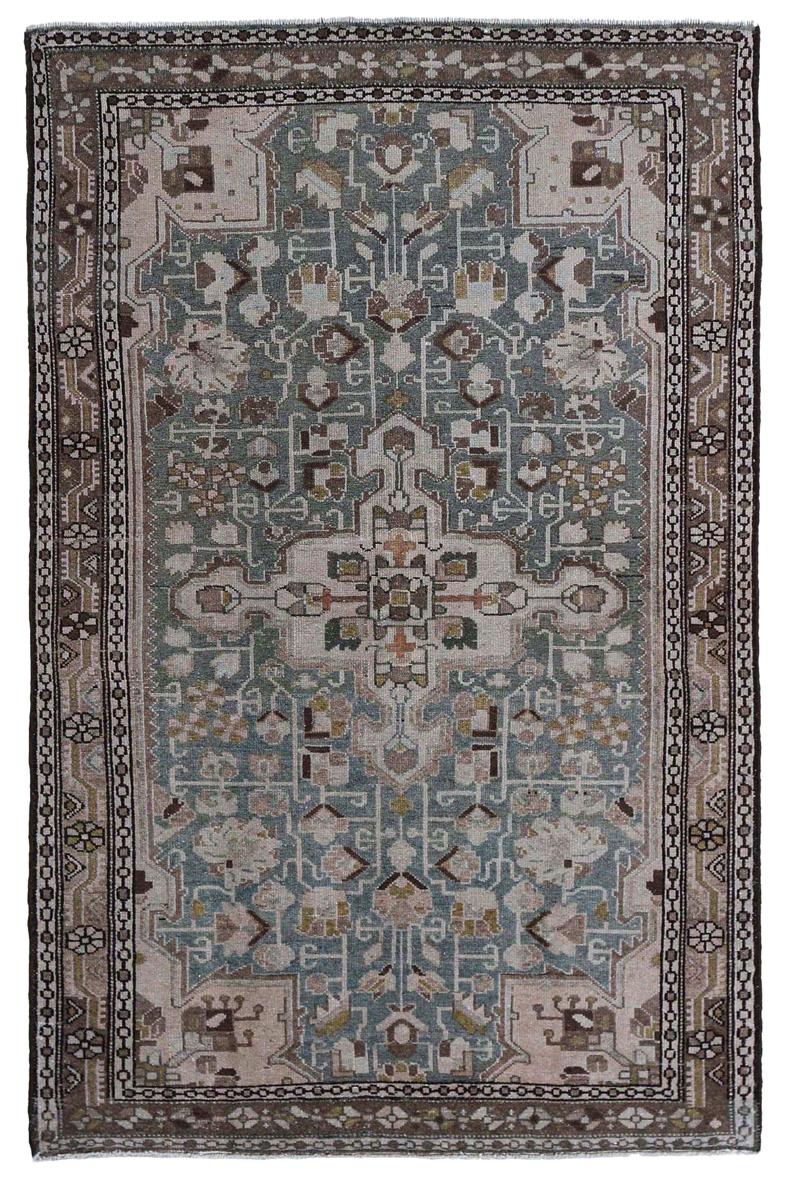 Antique Persian Malayer Traditional Rug 97462