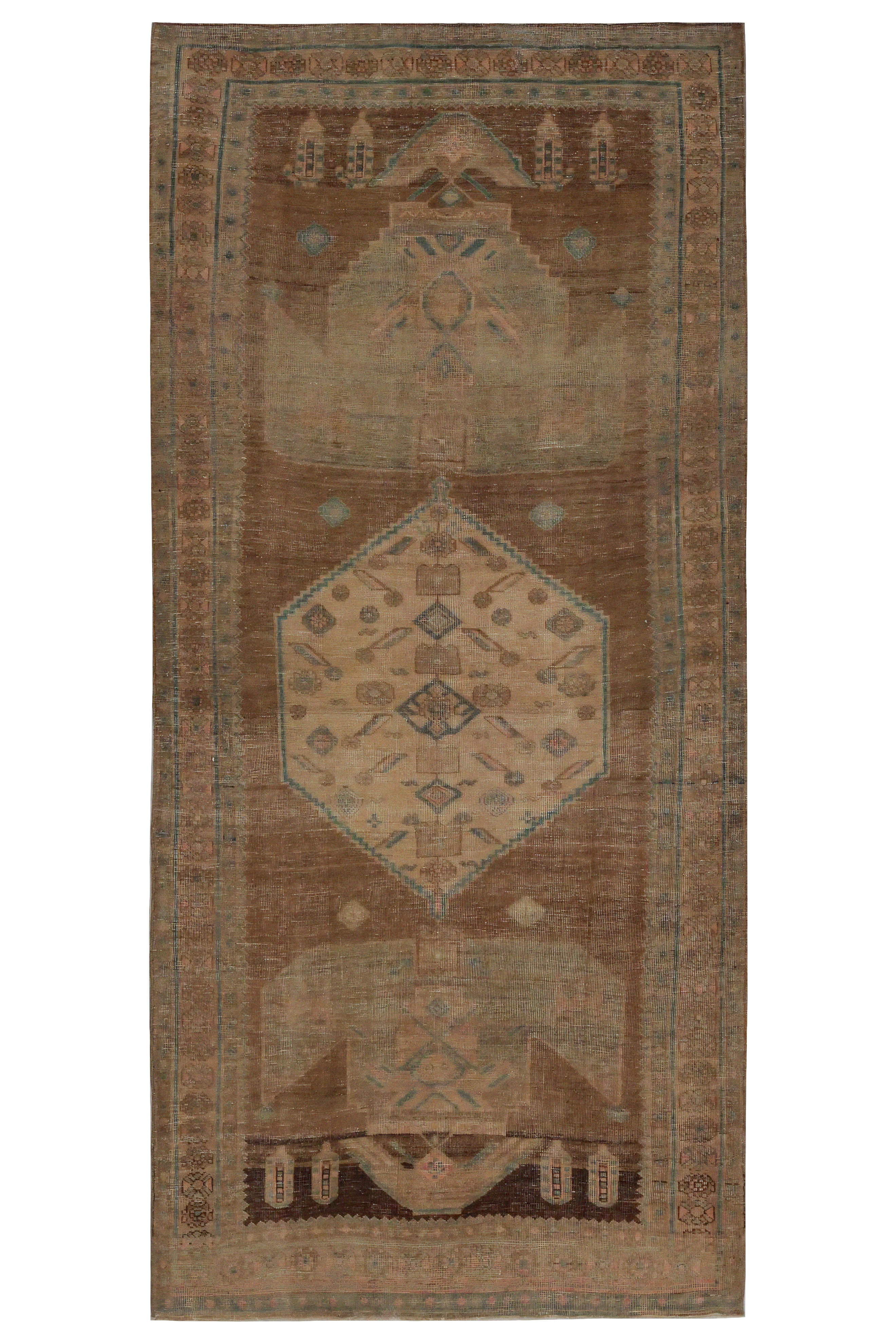 Antique Persian Bijar Traditional Rug 97470