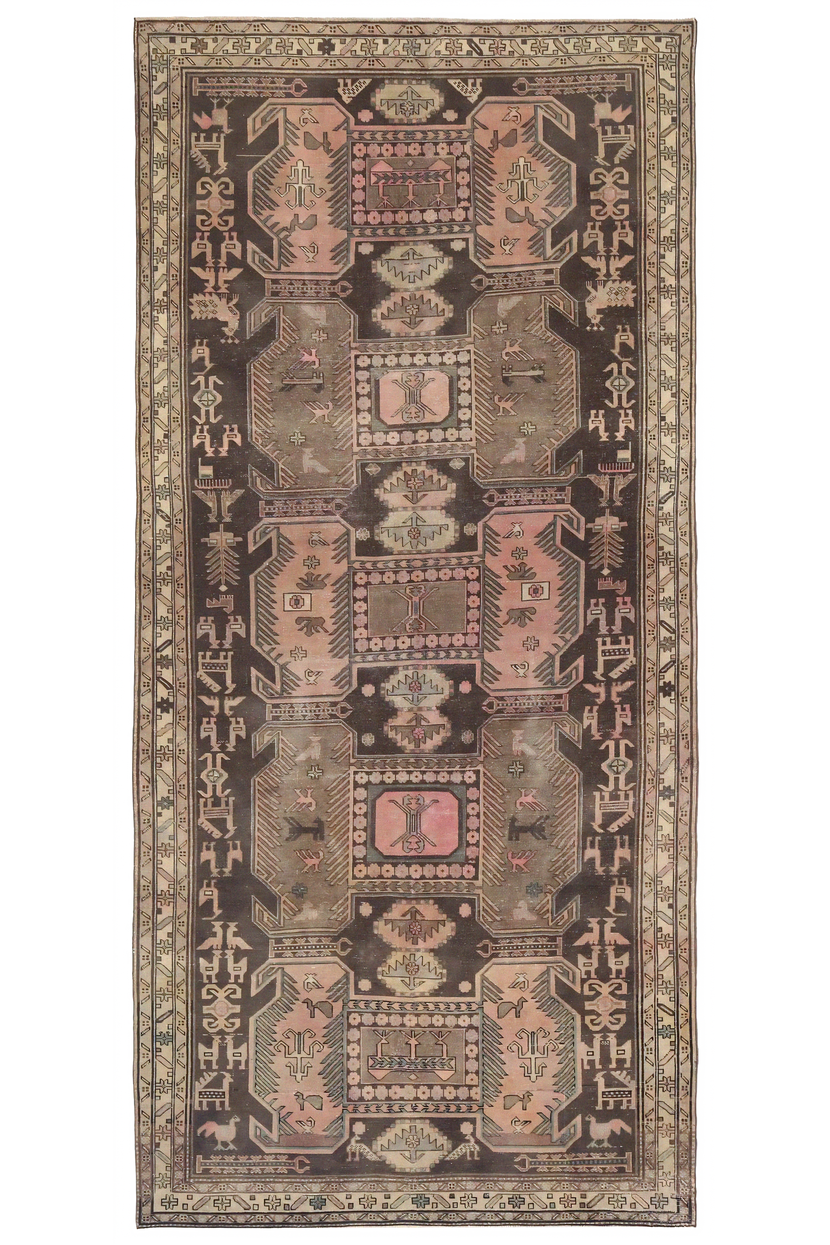 Antique Persian Azarbaijan Traditional Rug 97474
