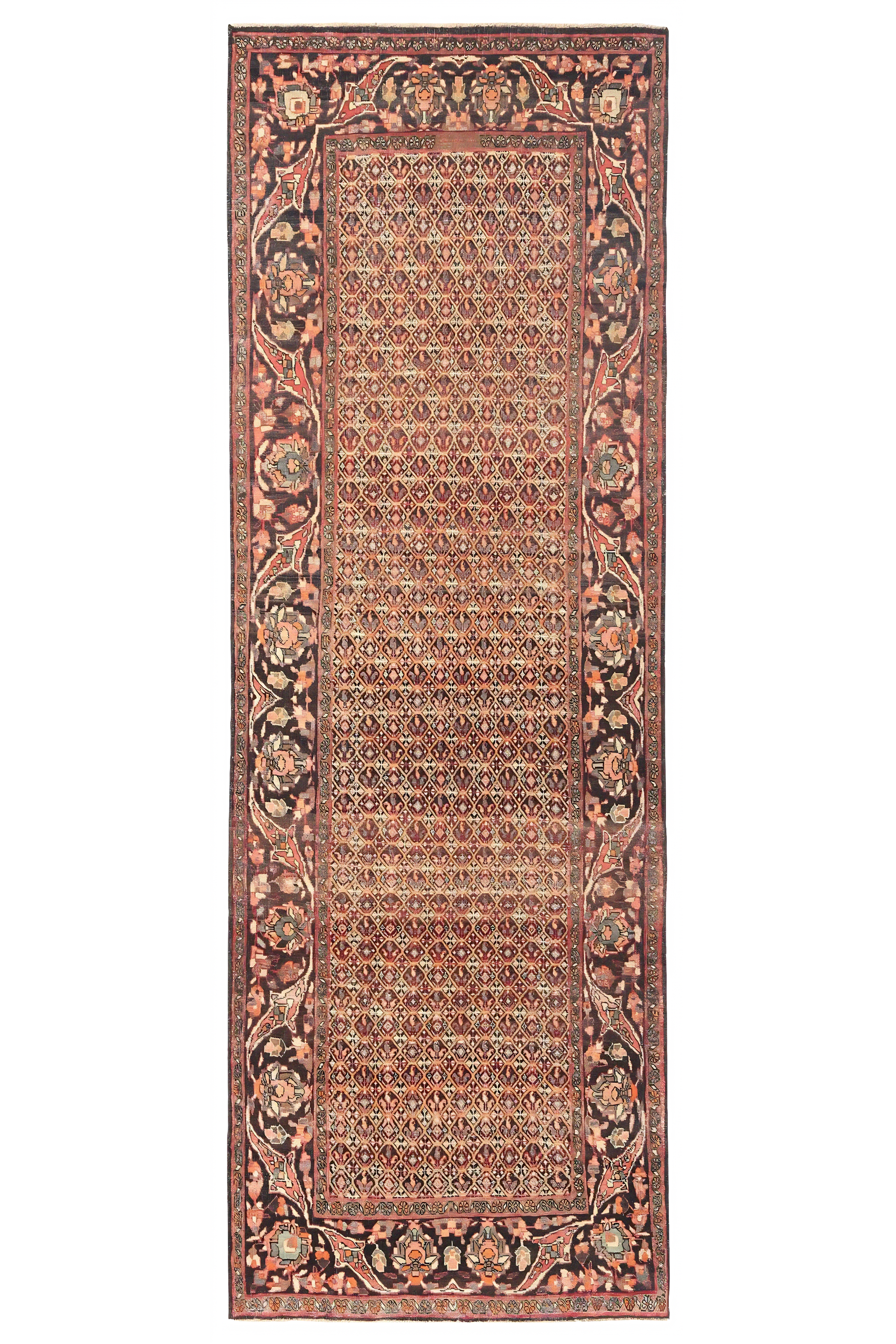 Antique Persian Bijar Traditional Rug 97476
