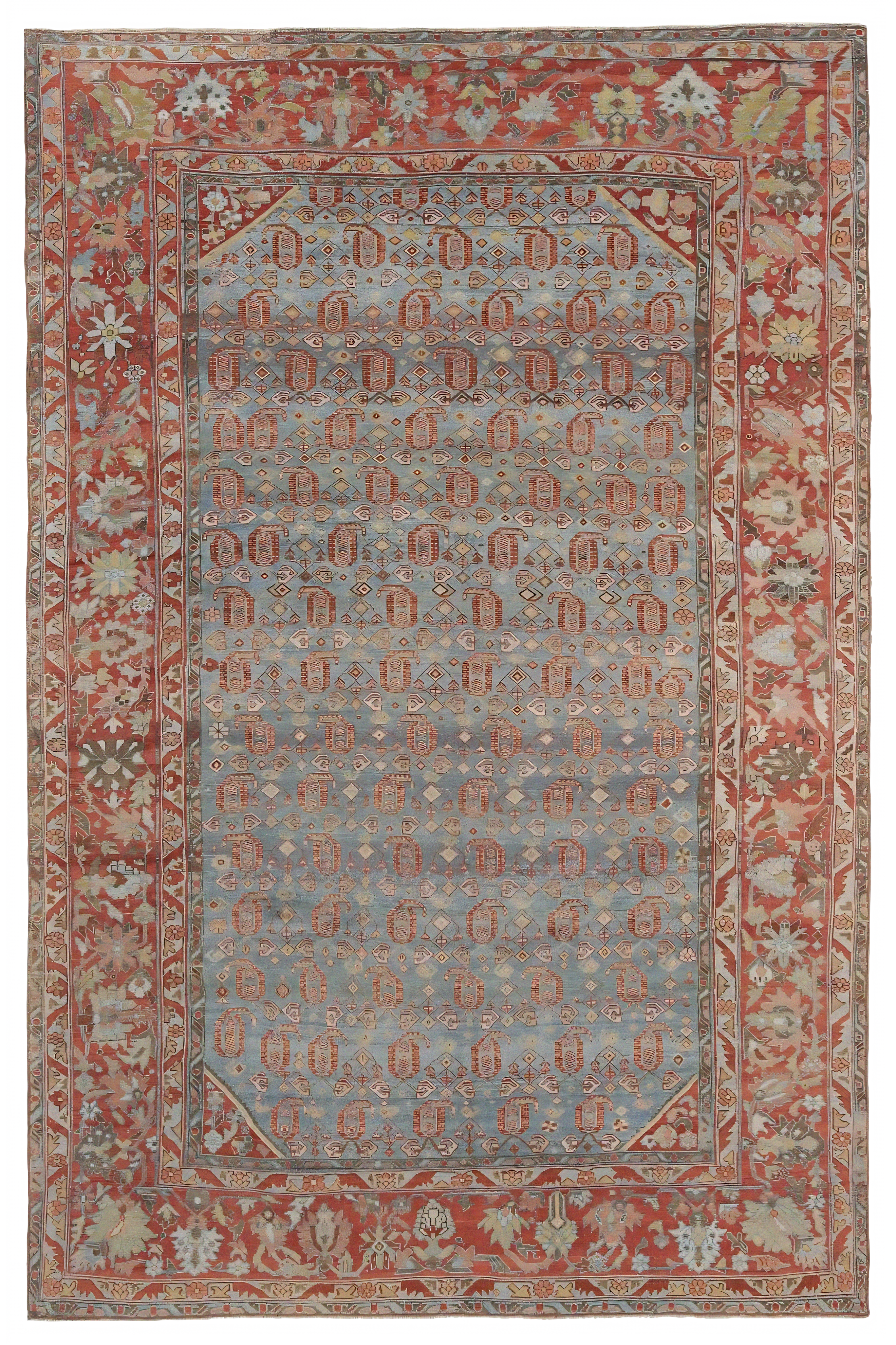 Antique Persian Malayer Traditional Rug 97480