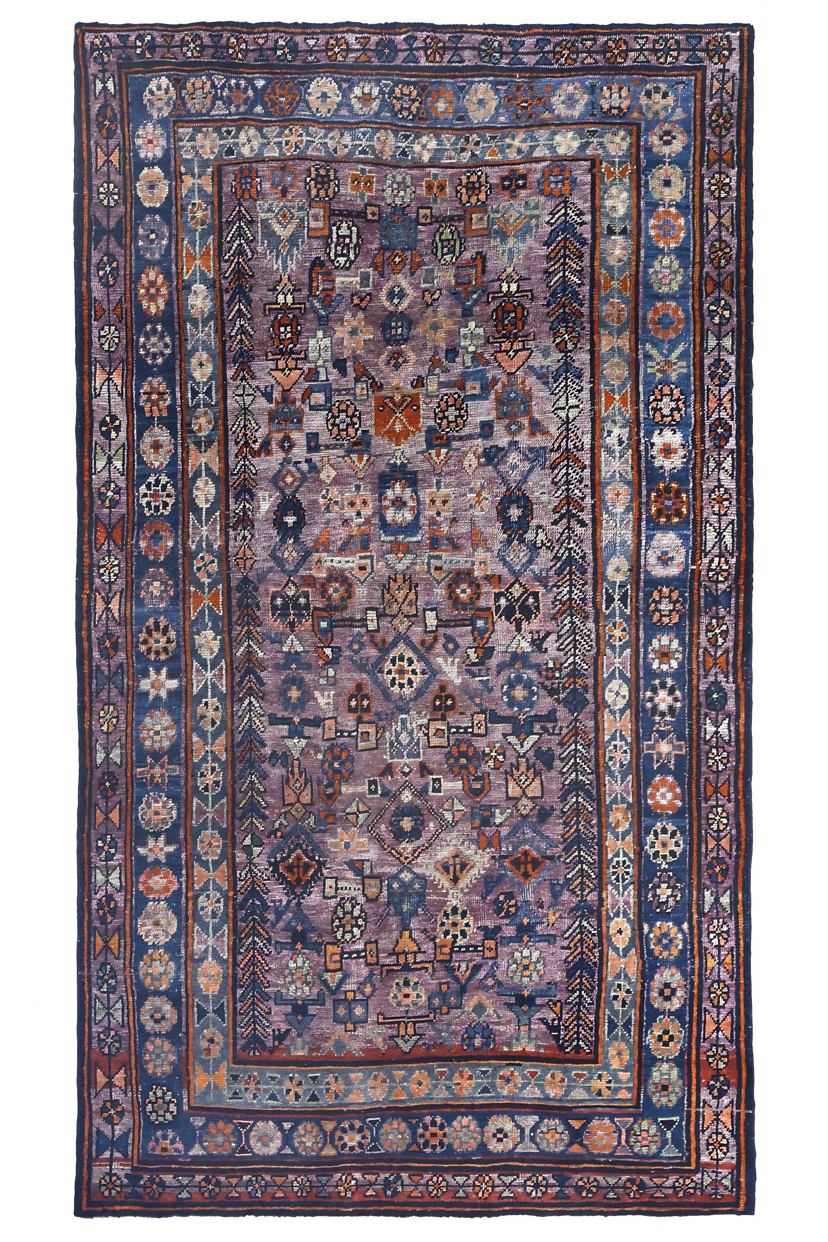 Antique Persian Bijar Traditional Rug 97483