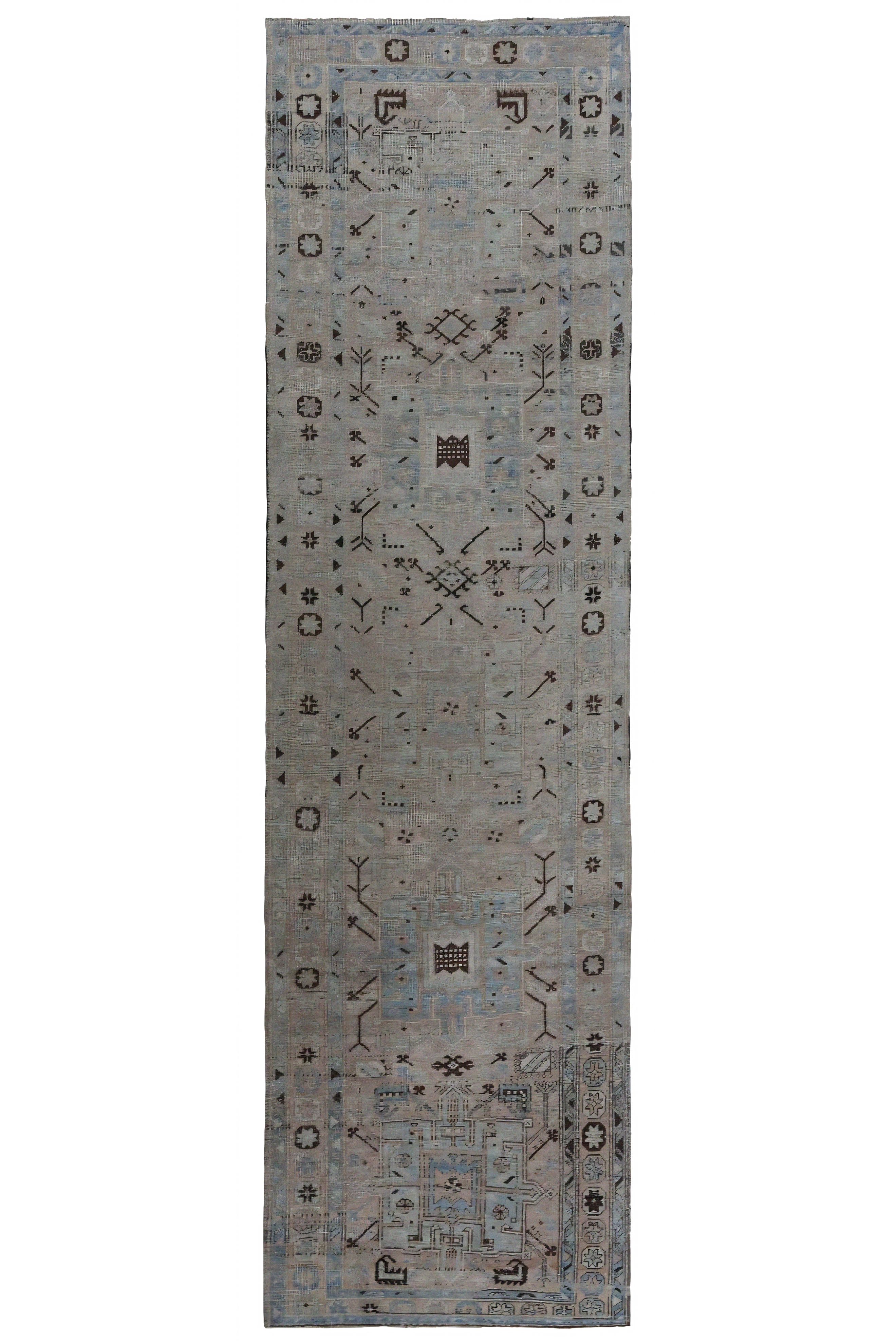 Antique Persian Azarbaijan Transitional Rug 97548