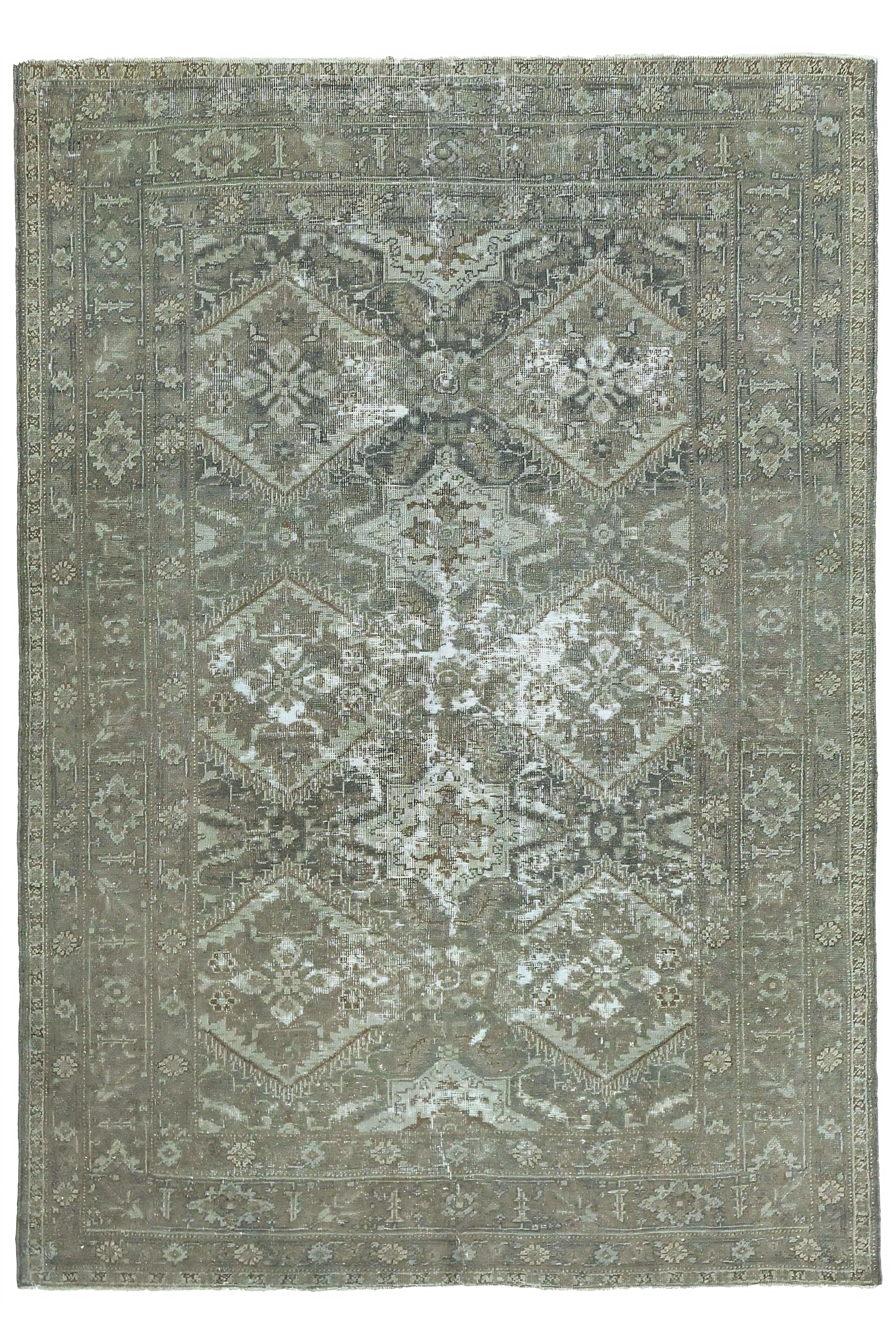 Antique Persian Mahal Traditional Rug 97556