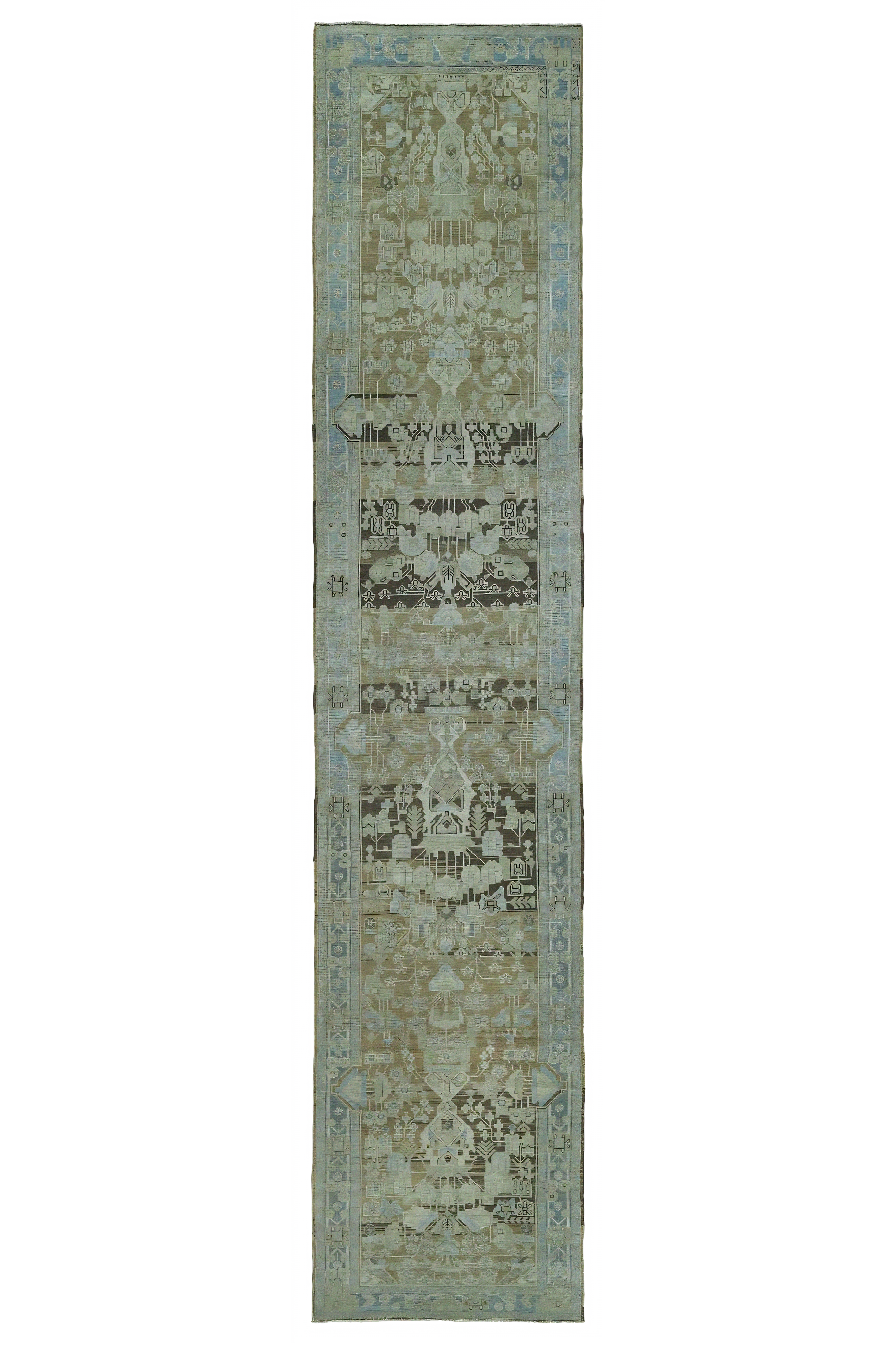 Antique Persian Malayer Transitional Rug 97557