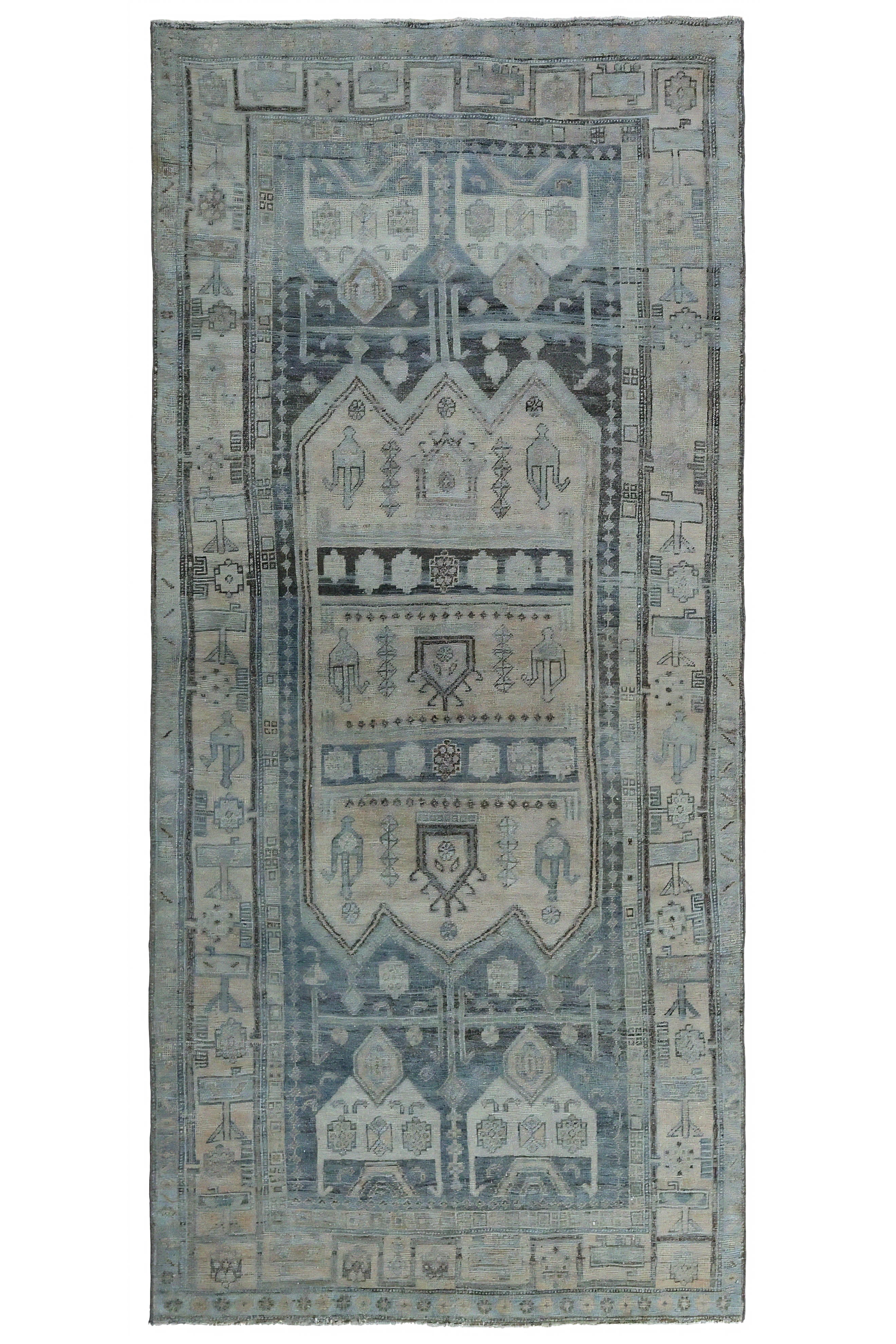 Antique Persian Bijar Traditional Rug 97562