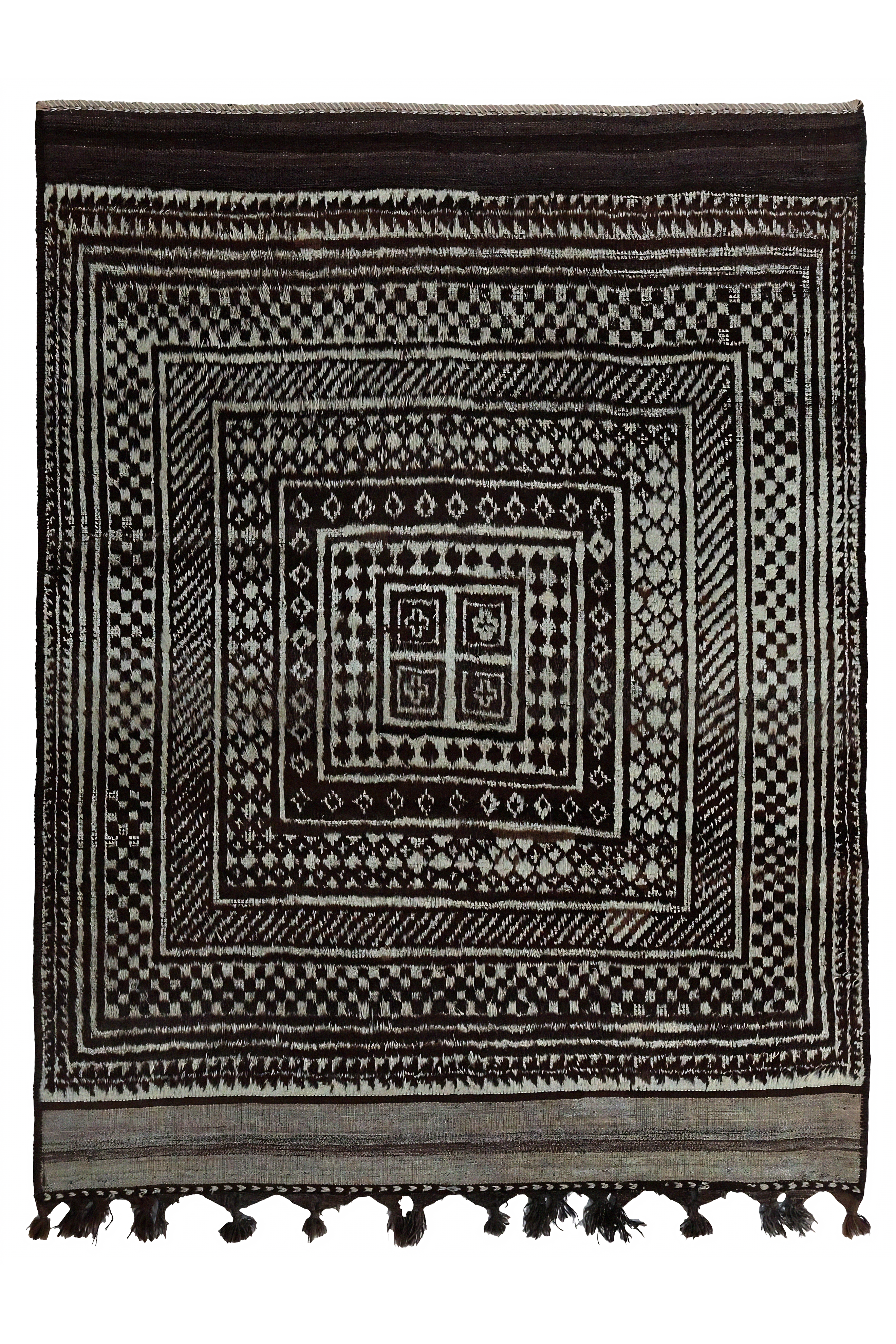 Antique Persian Gabbeh Tribal Rug 97565