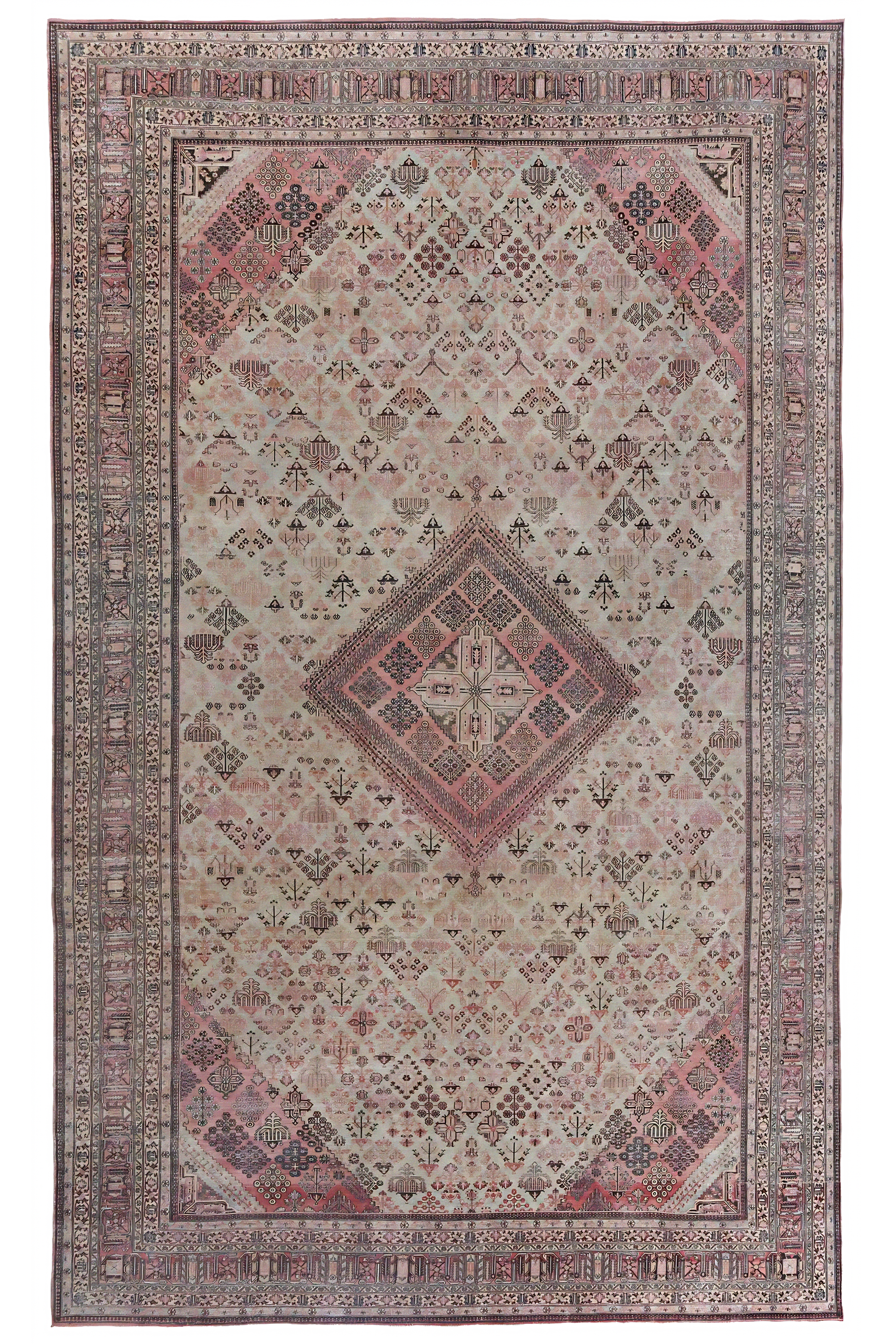 Antique Persian Traditional Rug 97581