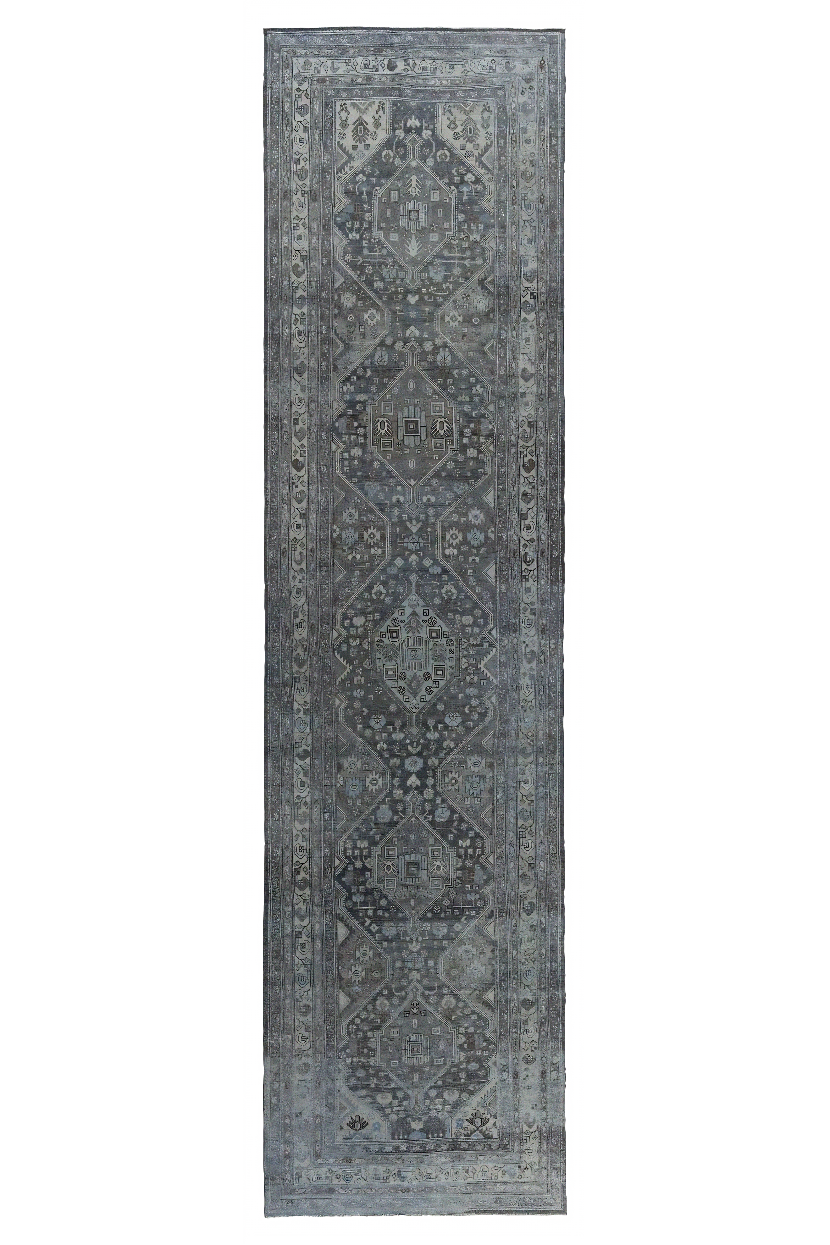 Antique Persian Malayer Traditional Rug 97586