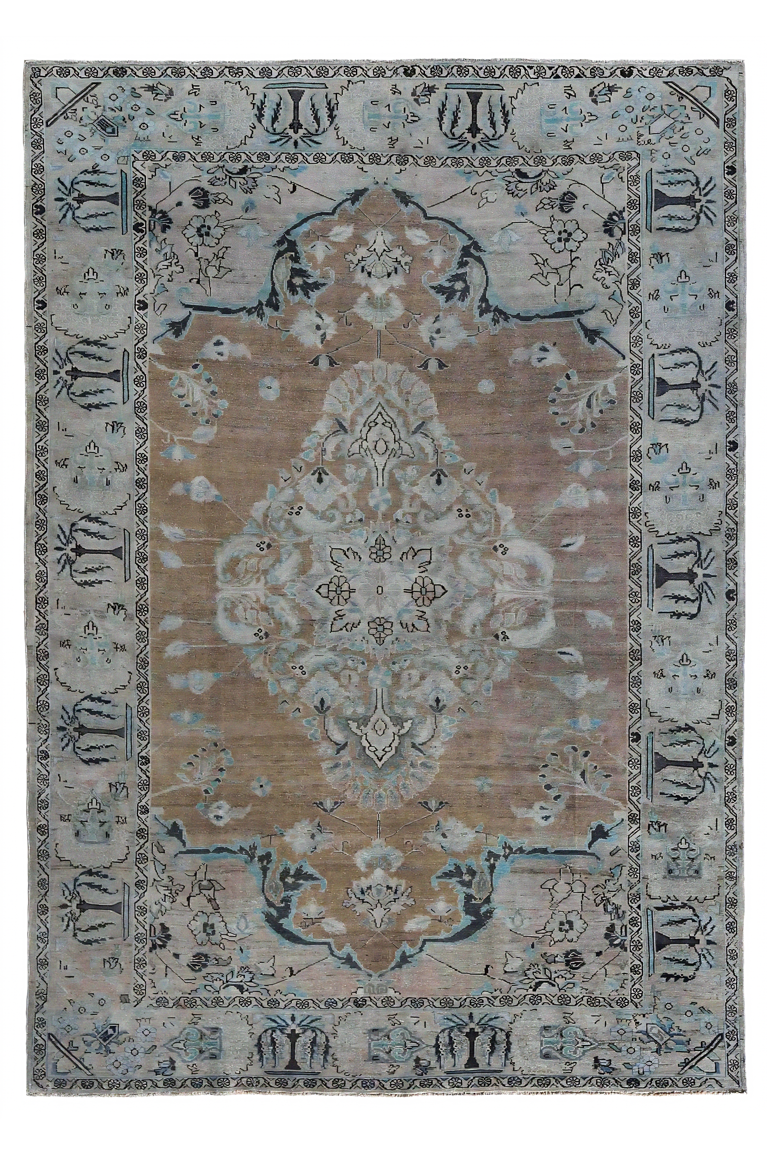 Antique Persian Malayer Traditional Rug 97587