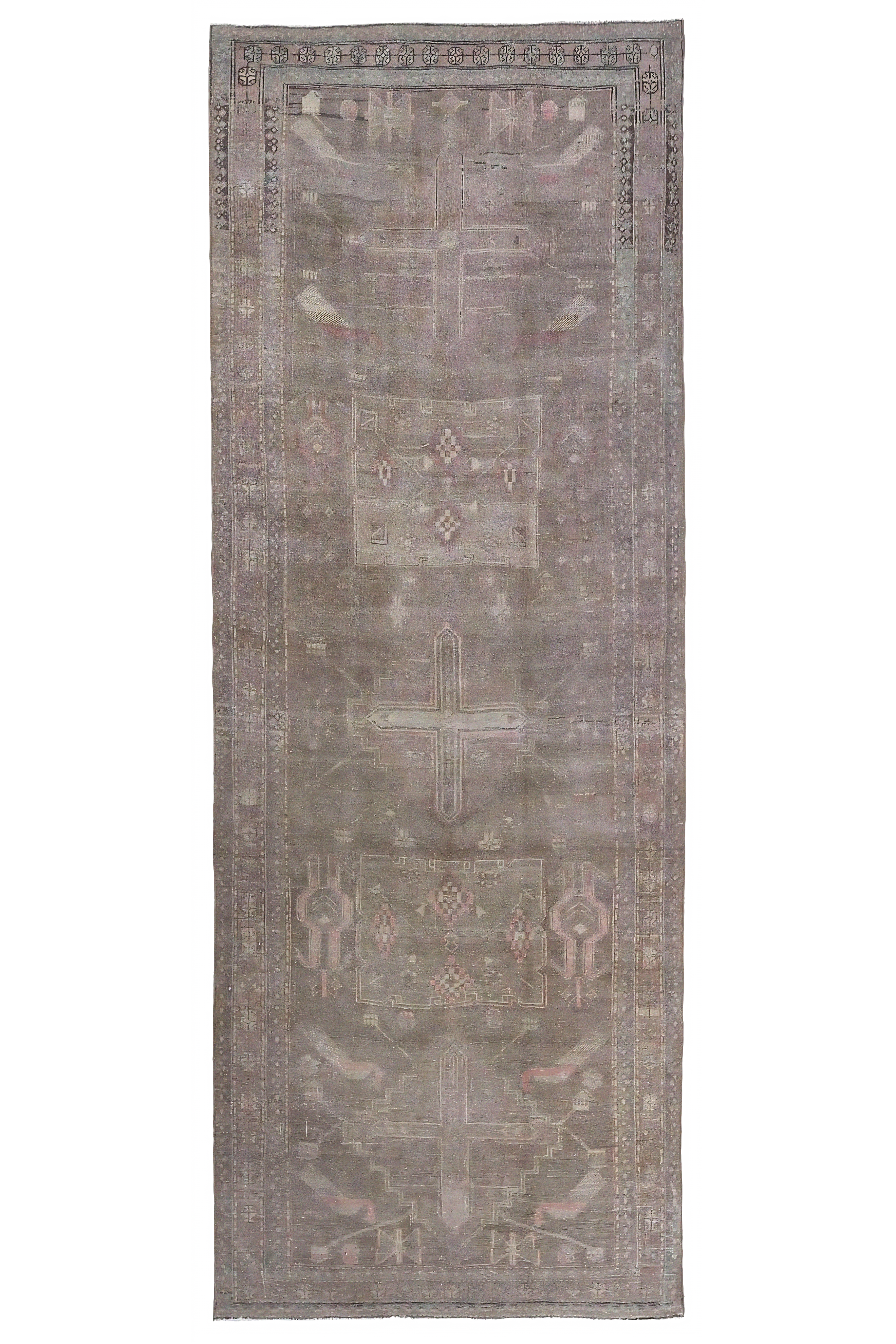 Antique Persian Bijar Traditional Rug 97596