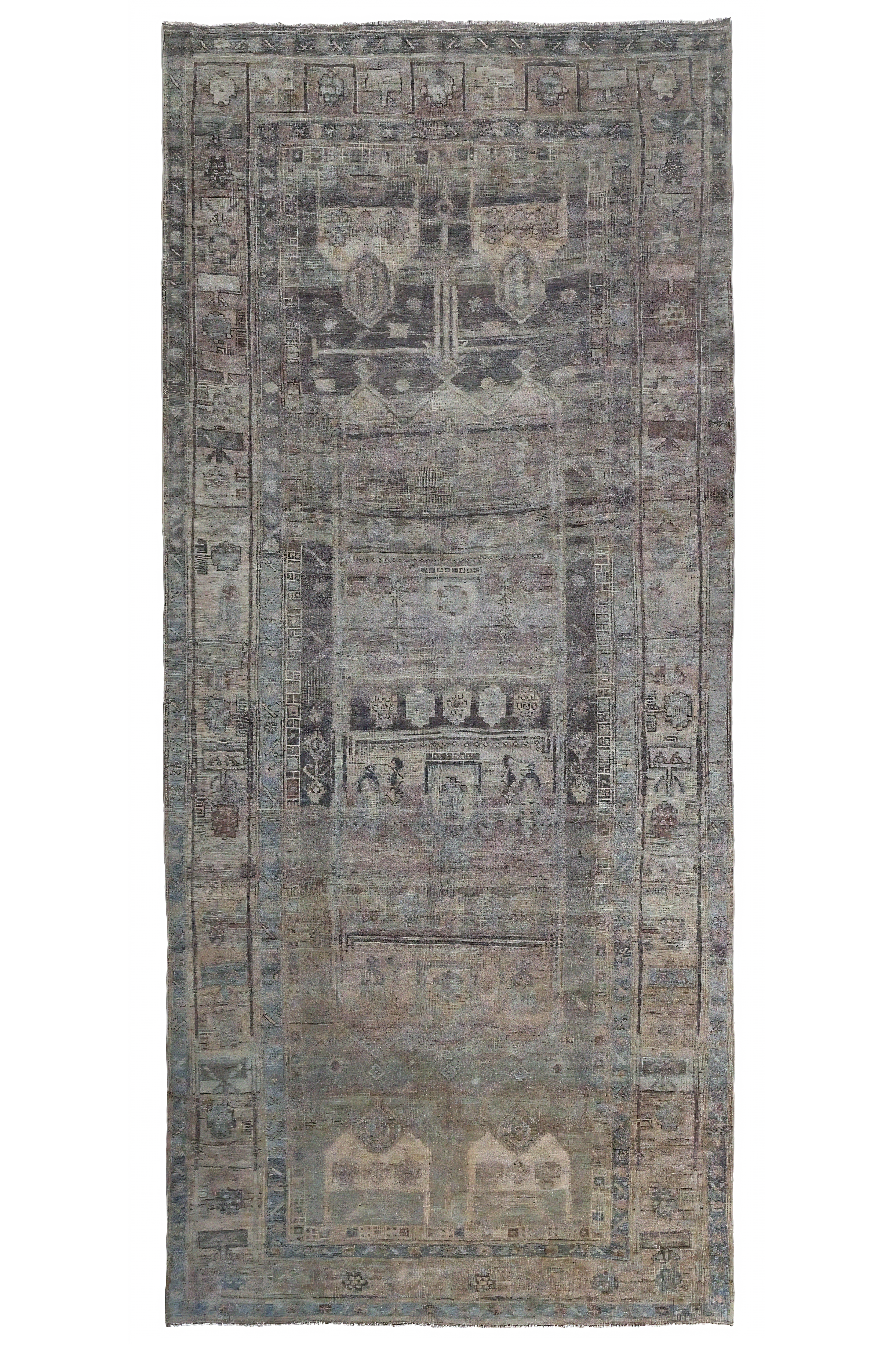 Antique Persian Bijar Traditional Rug 97598