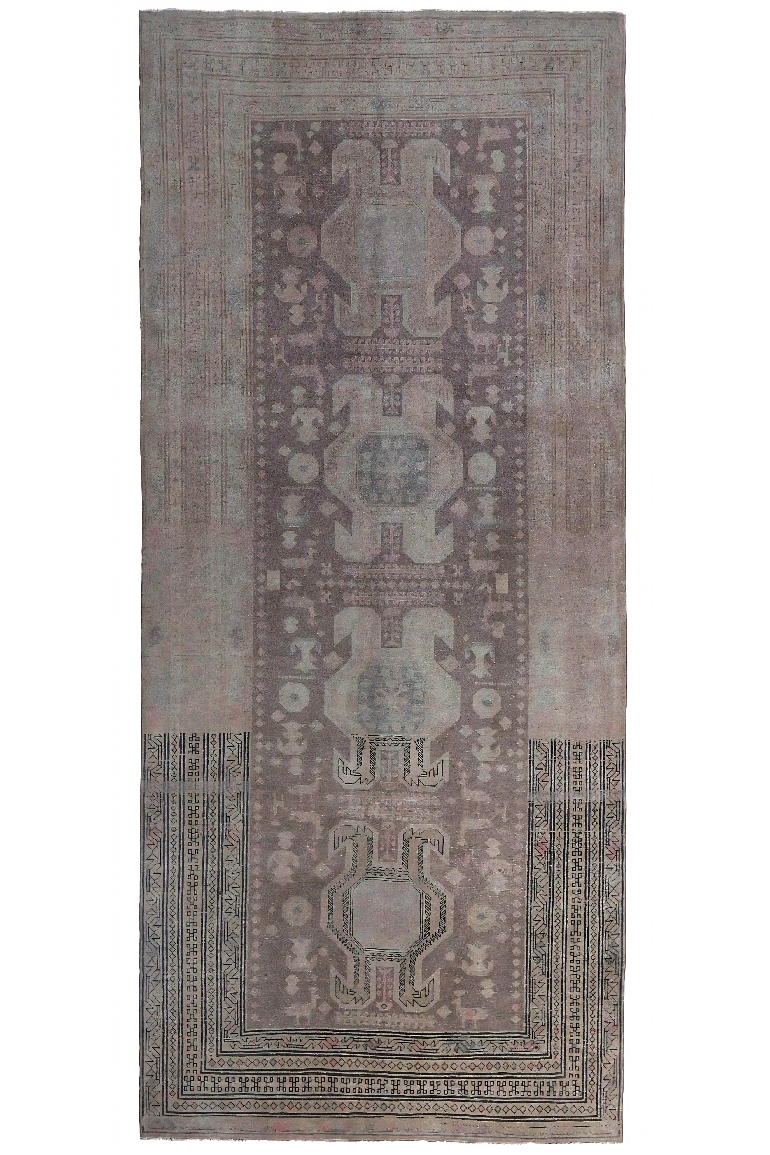 Antique Persian Azarbaijan Transitional Rug 97606