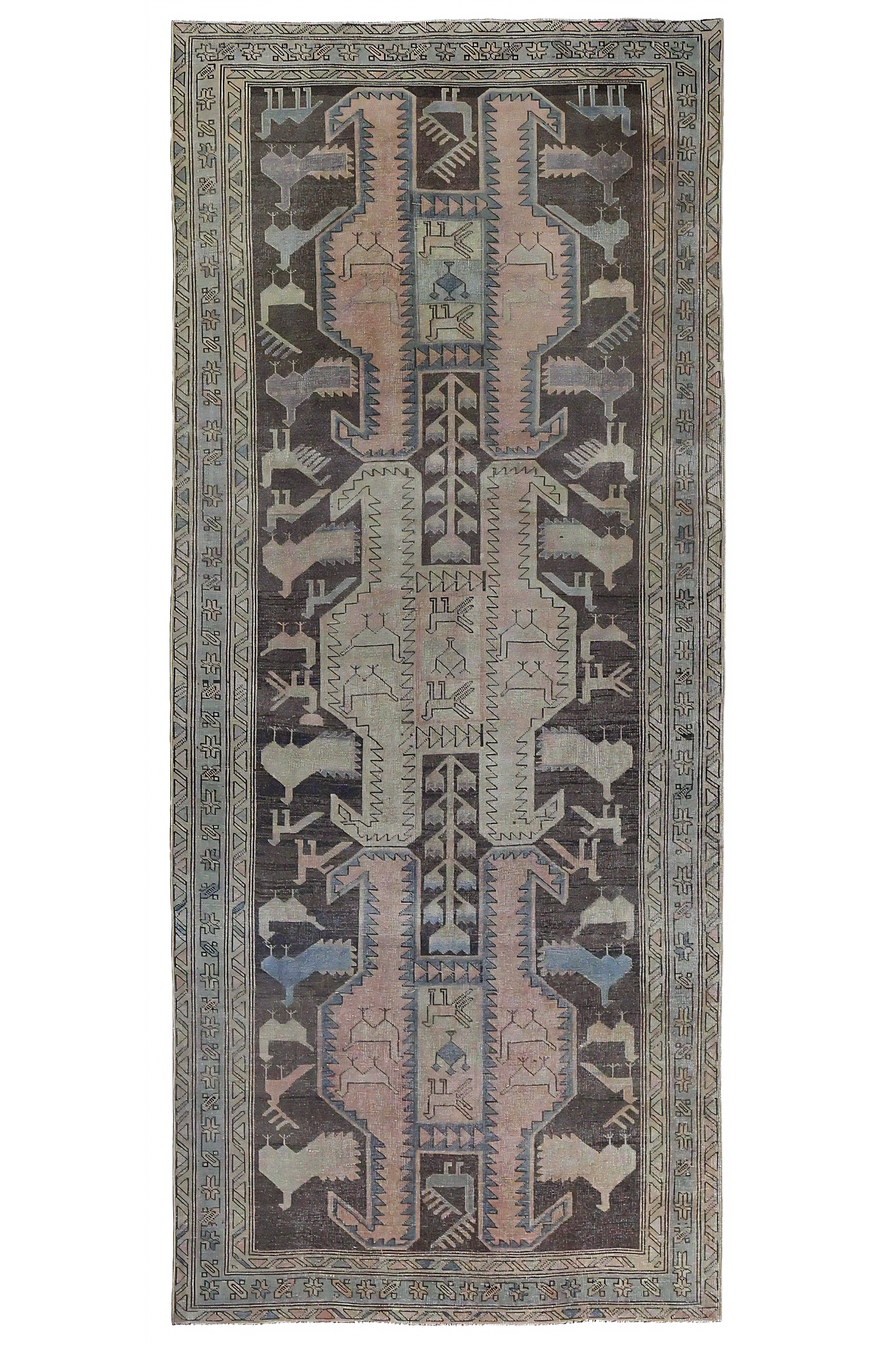Antique Persian Azarbaijan Traditional Rug 97620