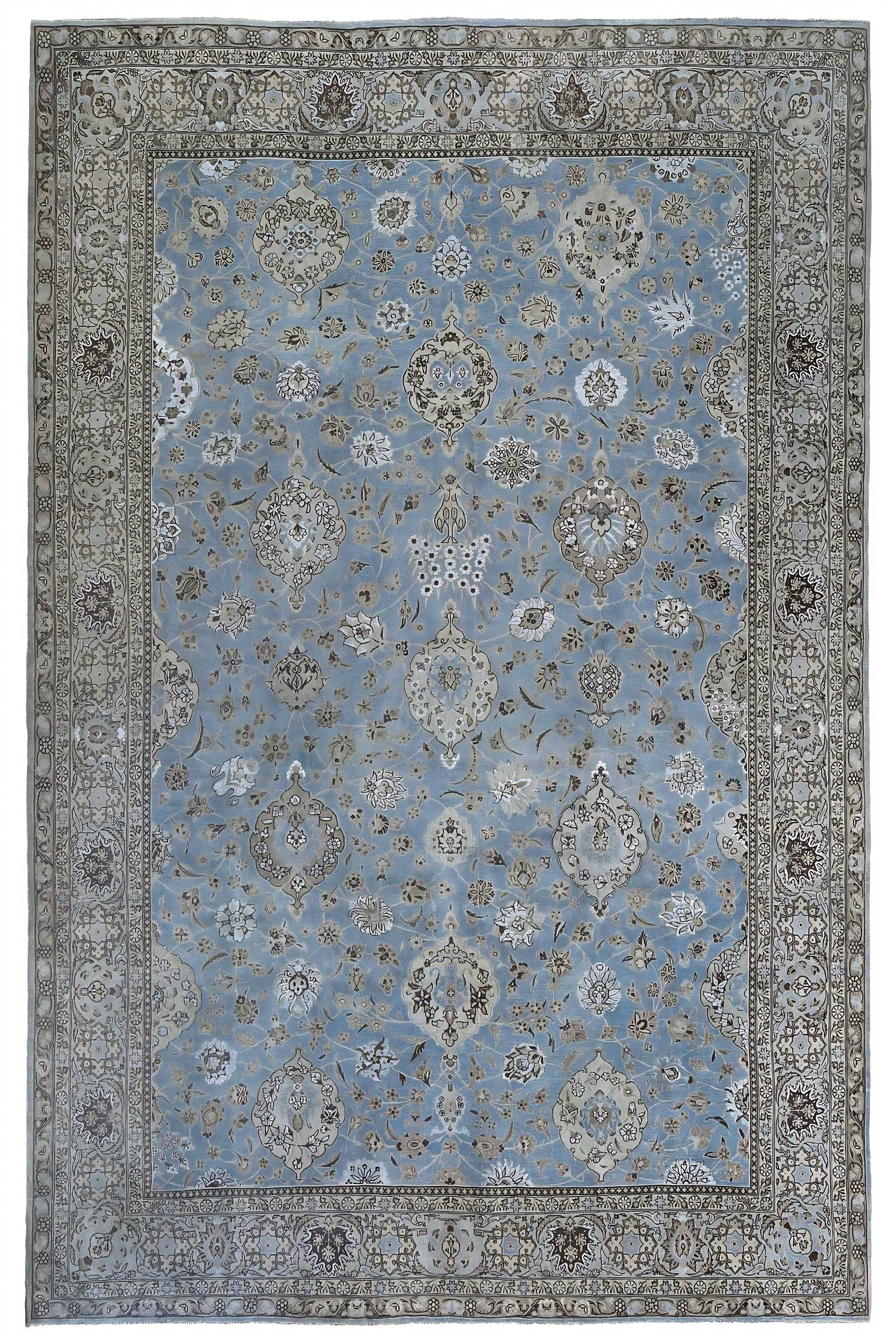 Antique Persian Tabriz Traditional Rug 97627