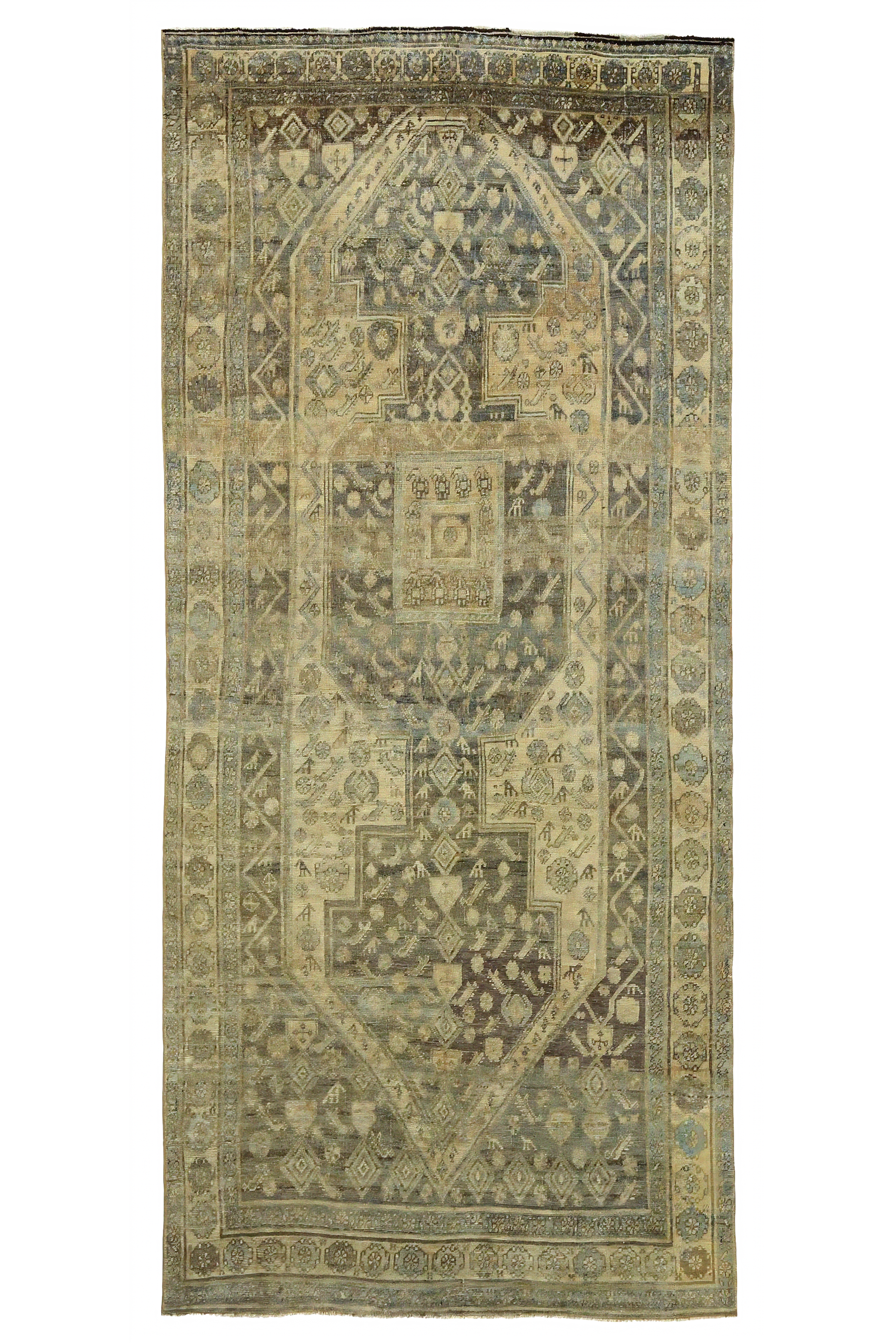 Antique Persian Bijar Traditional Rug 97636
