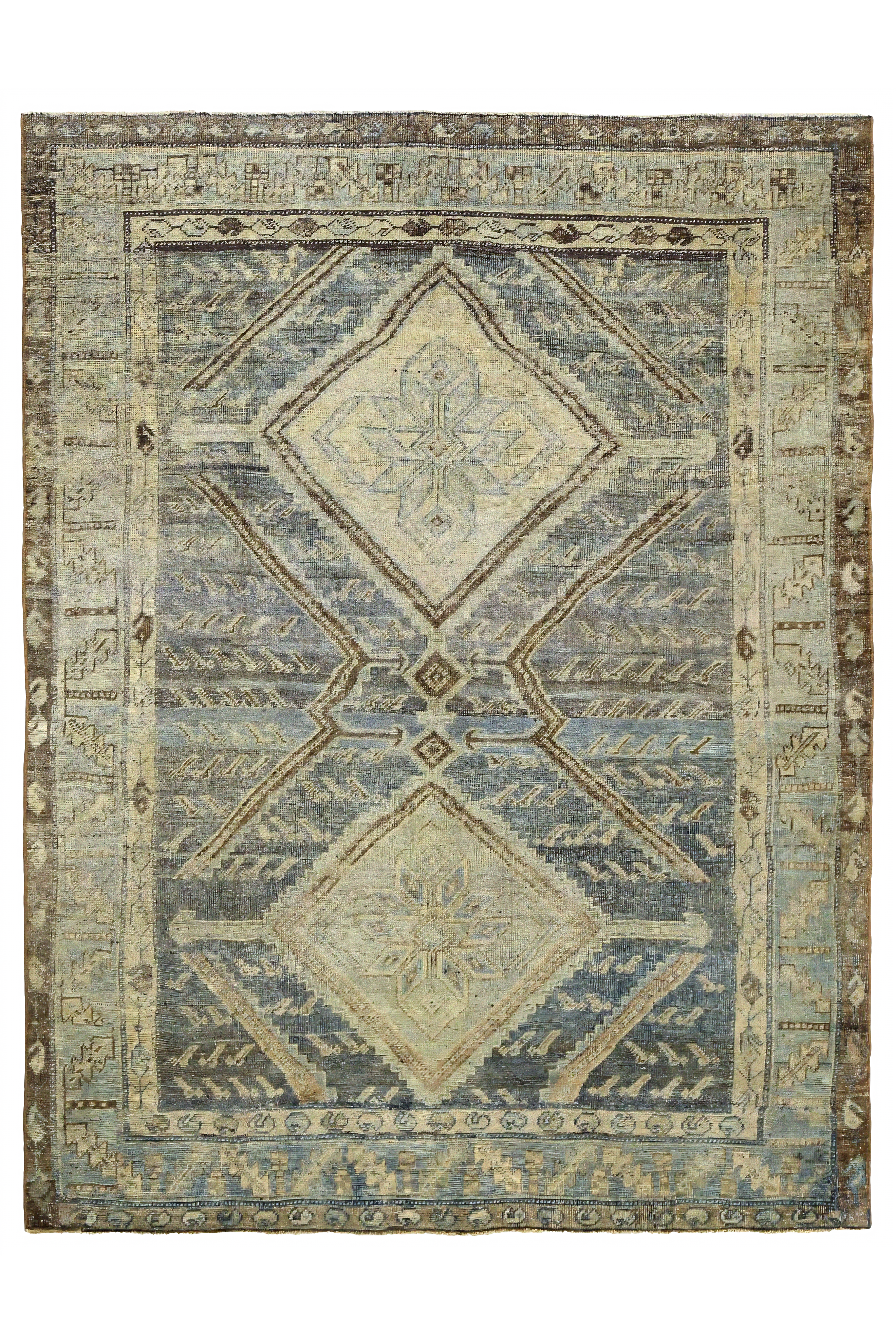 Antique Persian Bijar Transitional Rug 97638