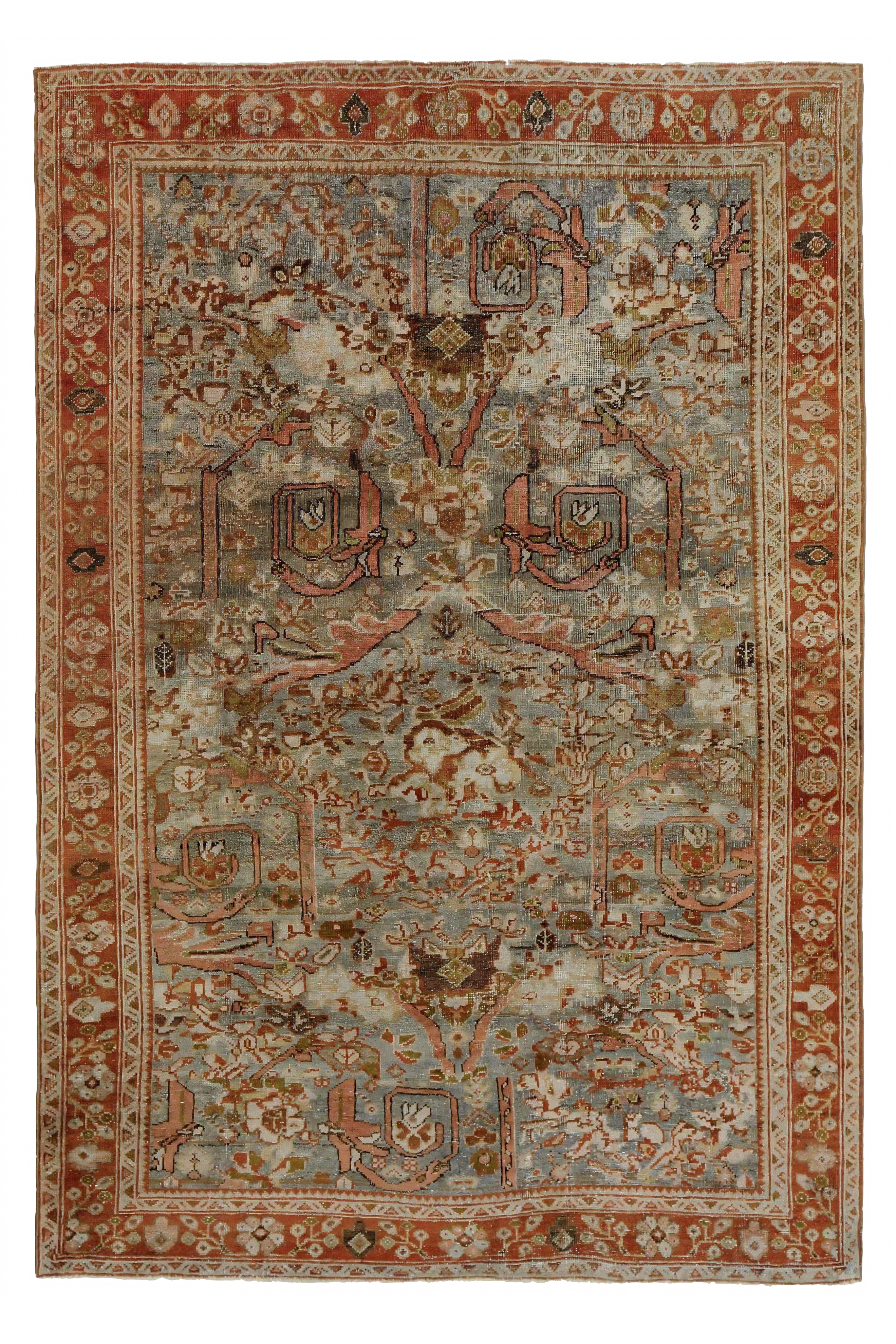 Antique Persian Mahal Traditional Rug 97640