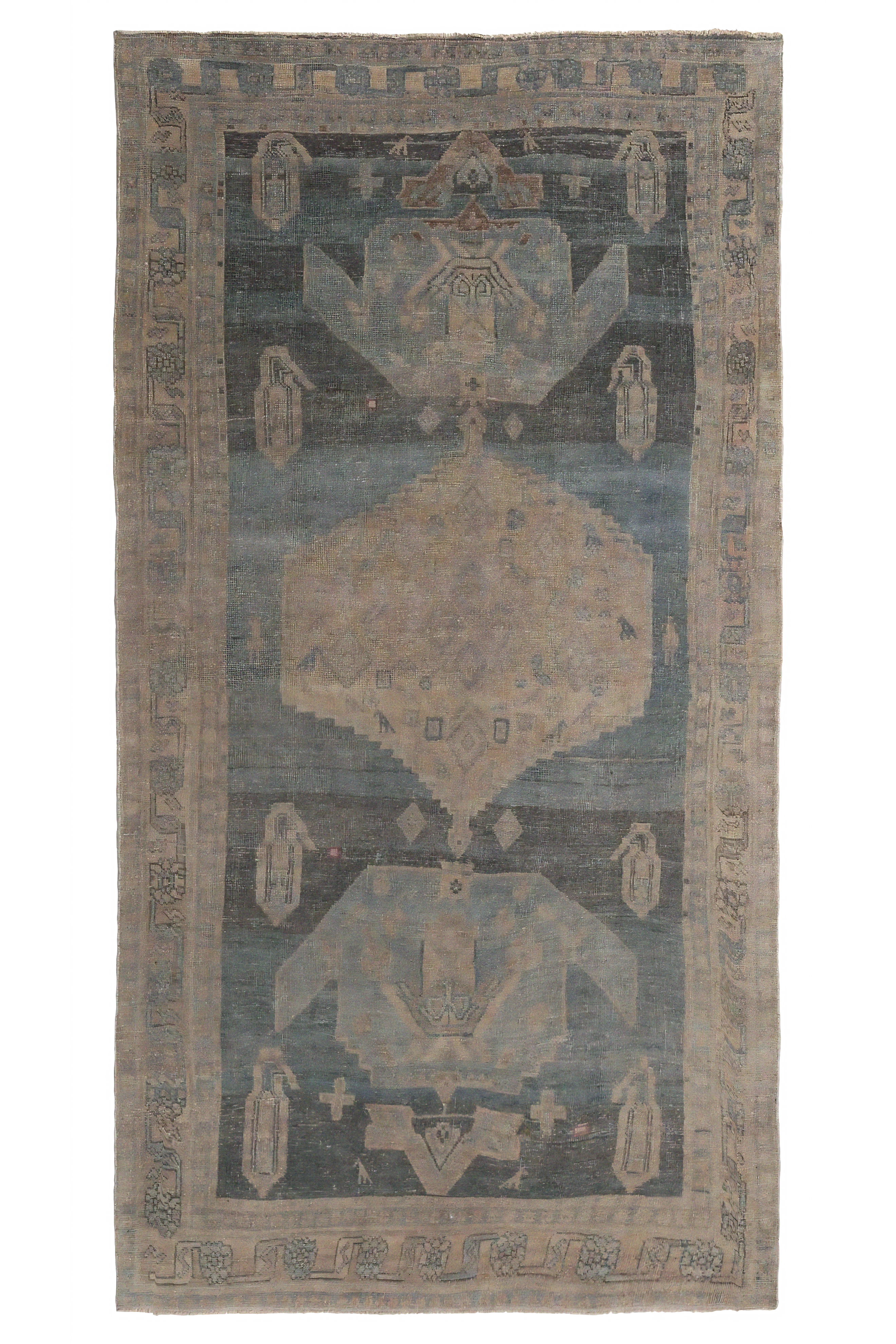 Antique Persian Bijar Traditional Rug 97645