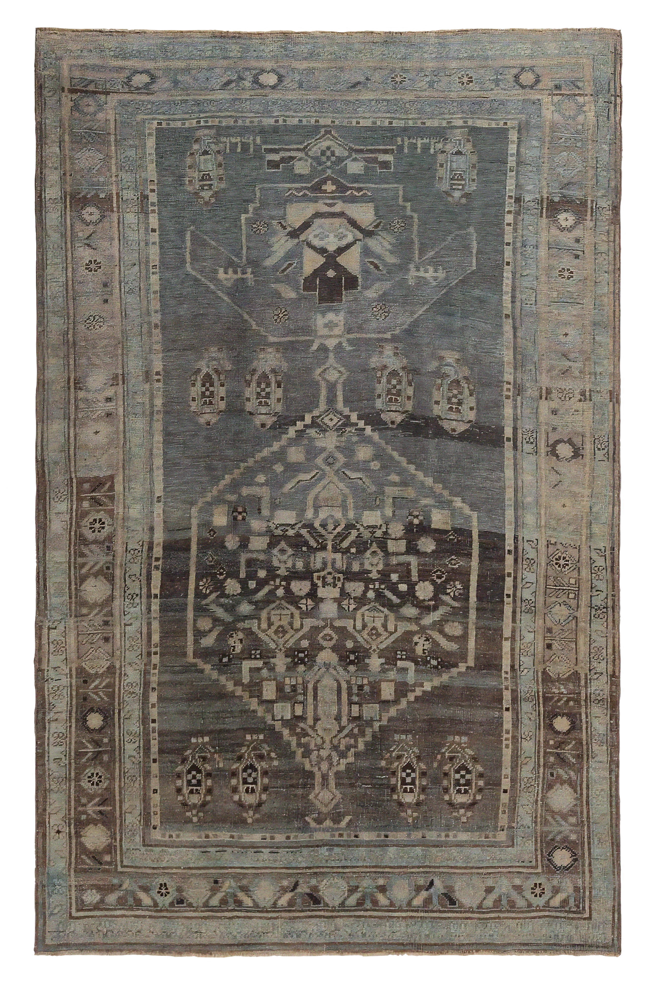 Antique Persian Bijar Traditional Rug 97646