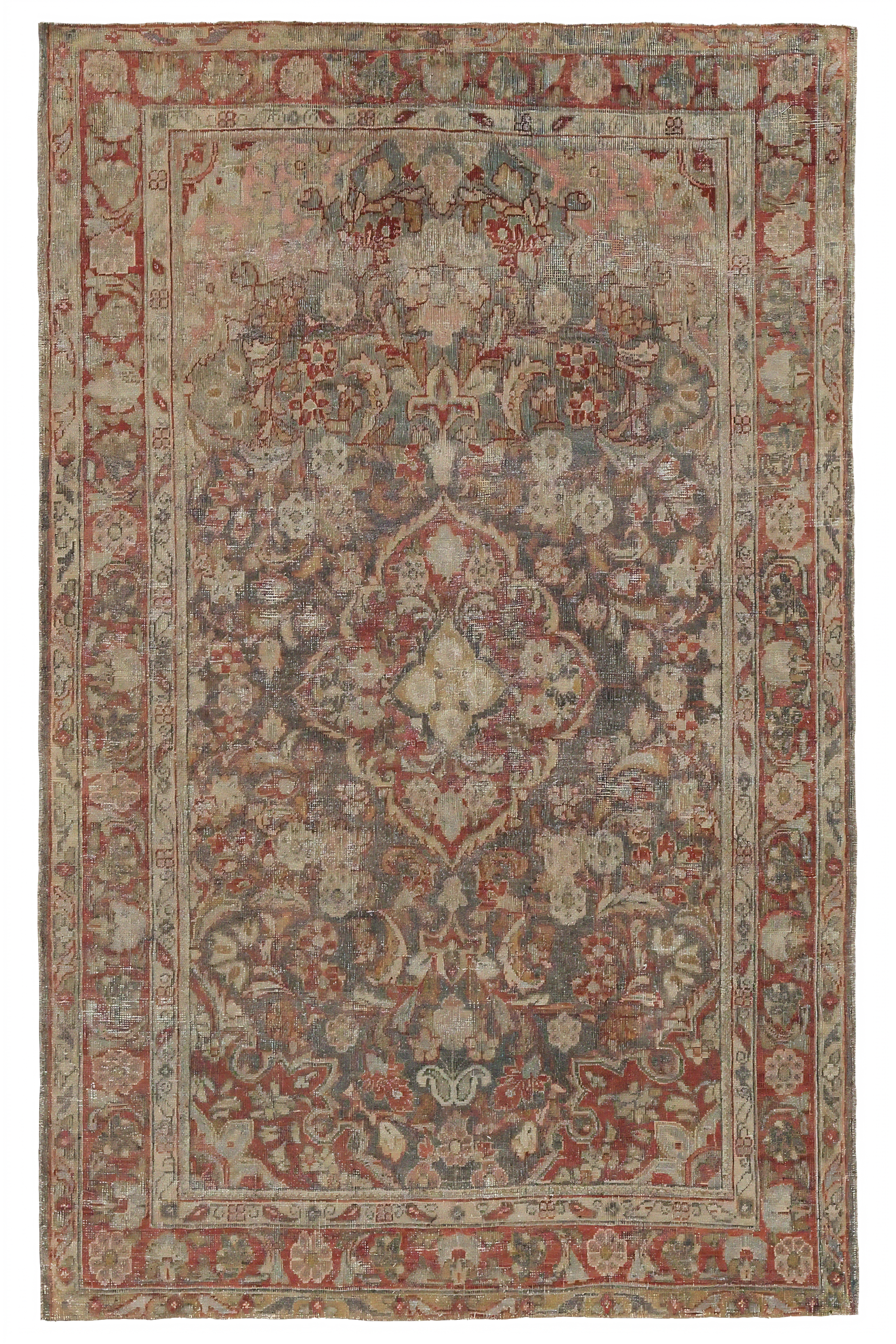 Antique Persian Mahal Traditional Rug 97665