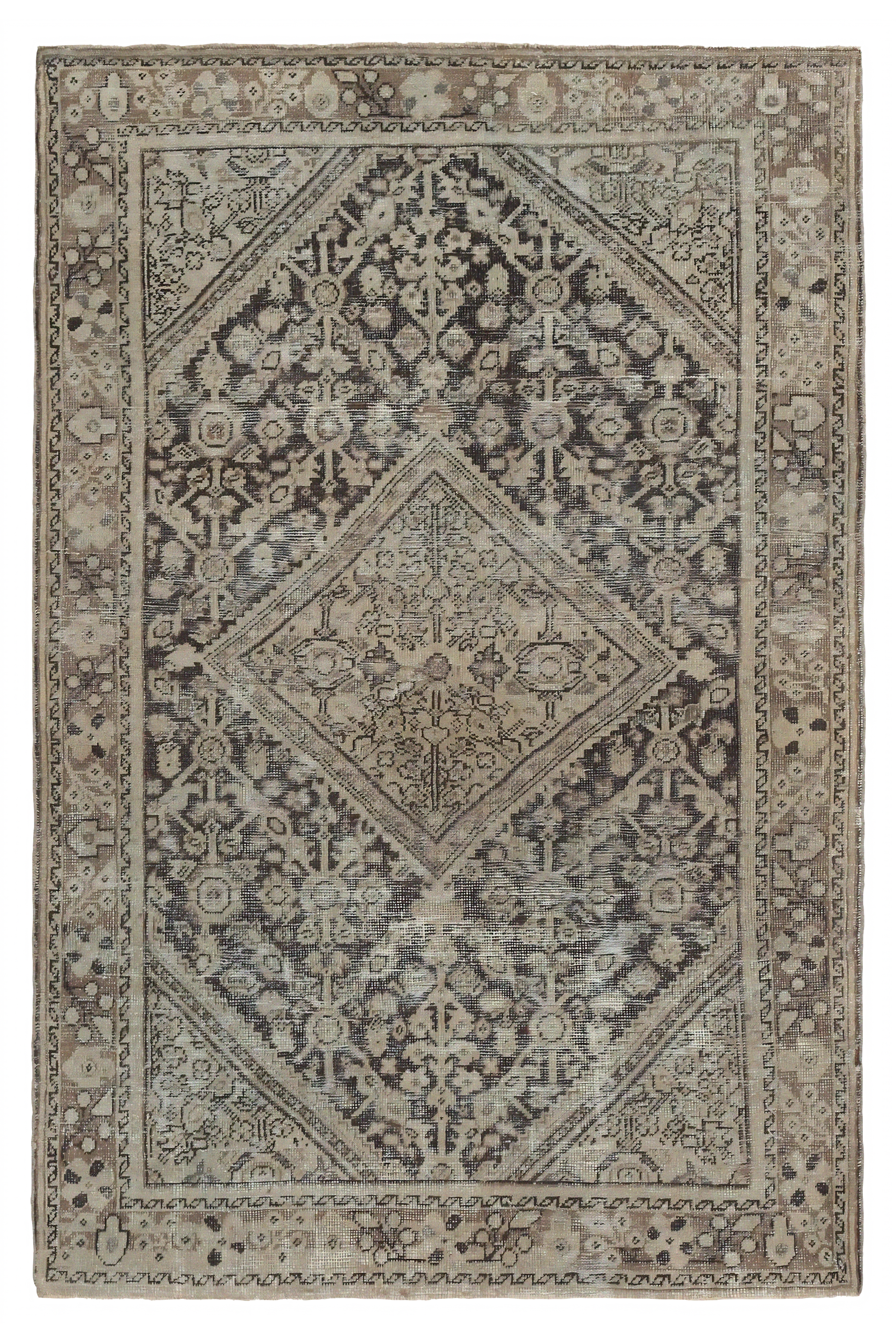 Antique Persian Mahal Traditional Rug 97666