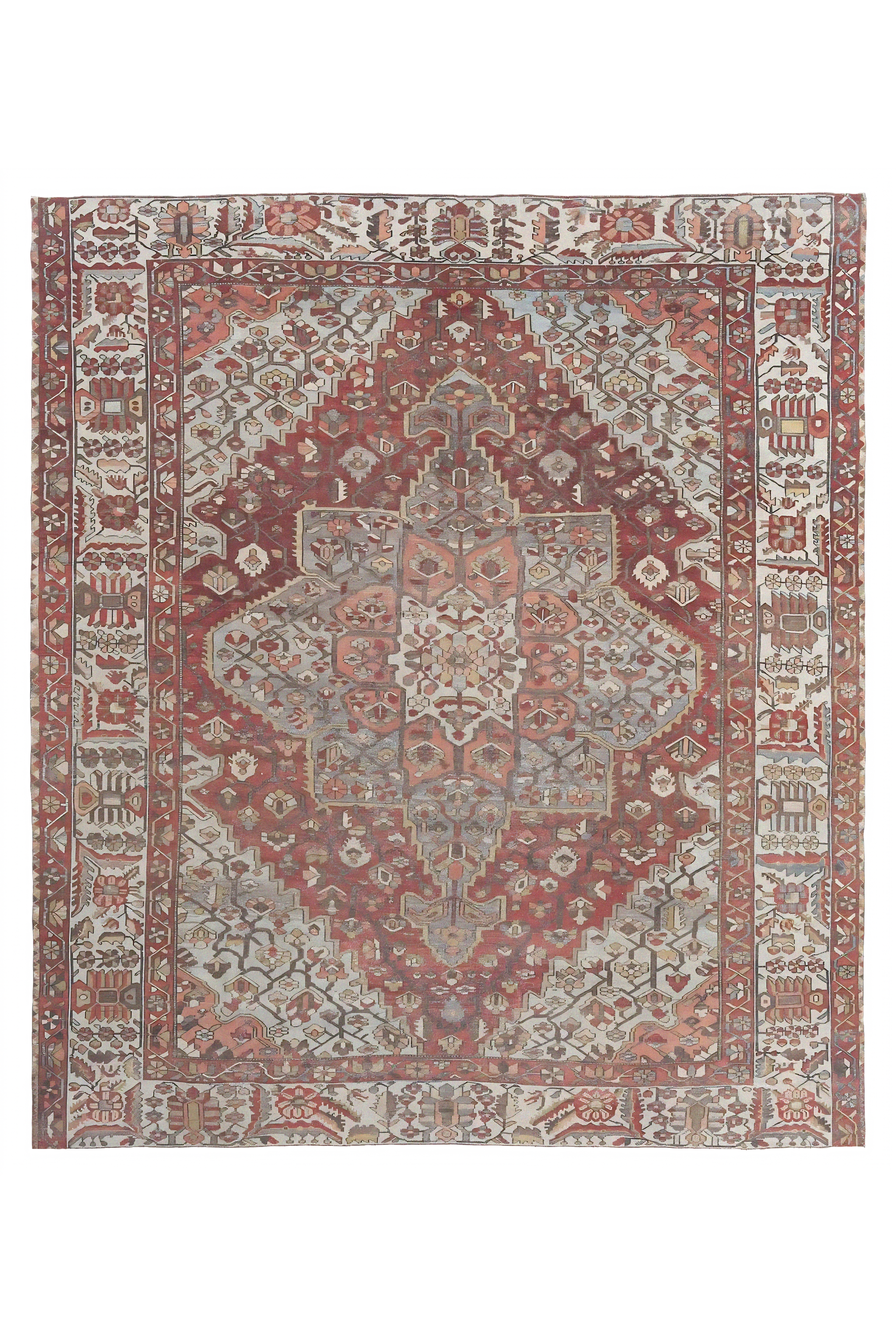 Antique Persian Bakhtiar Traditional Rug 97668