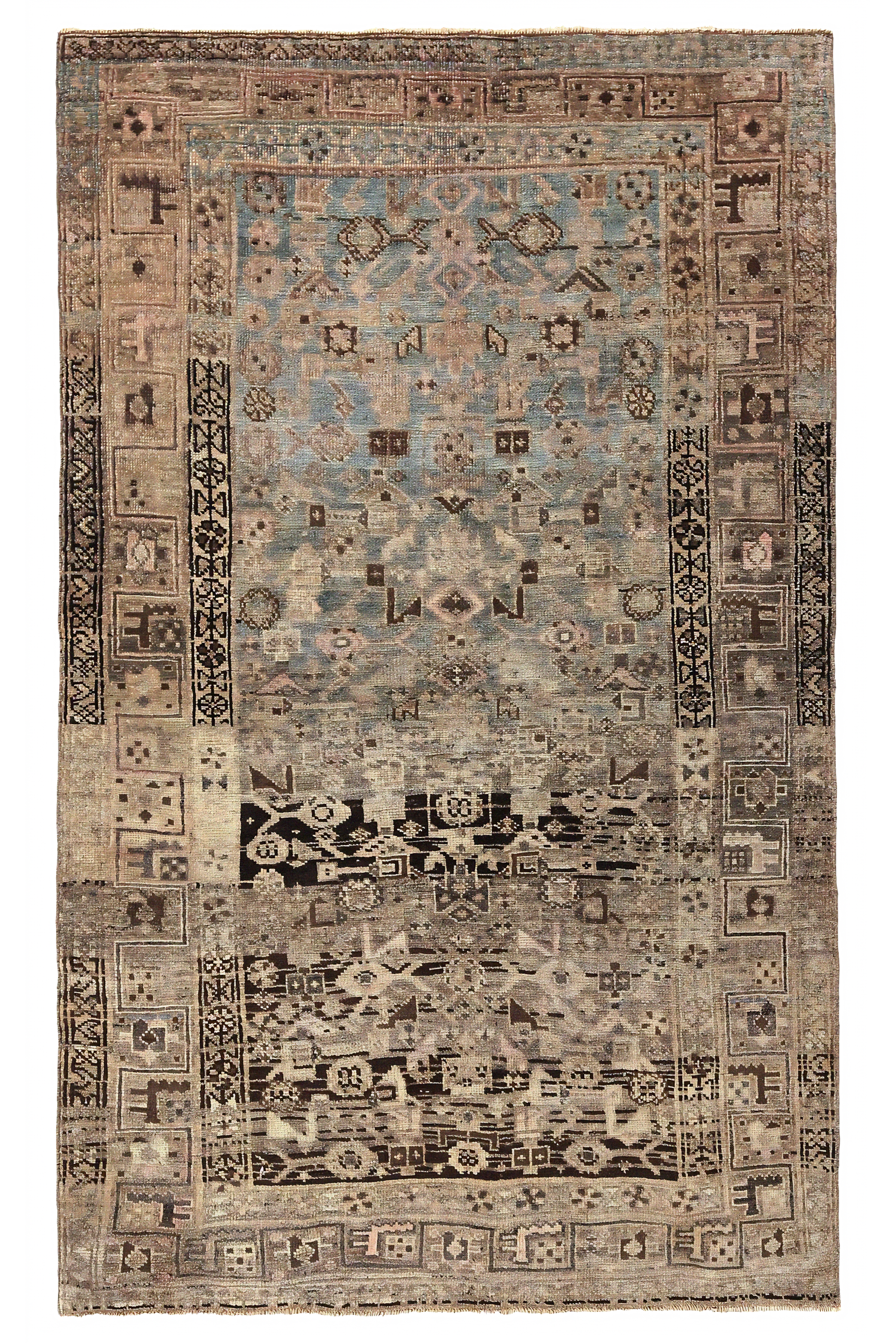 Antique Persian Bijar Traditional Rug 97672