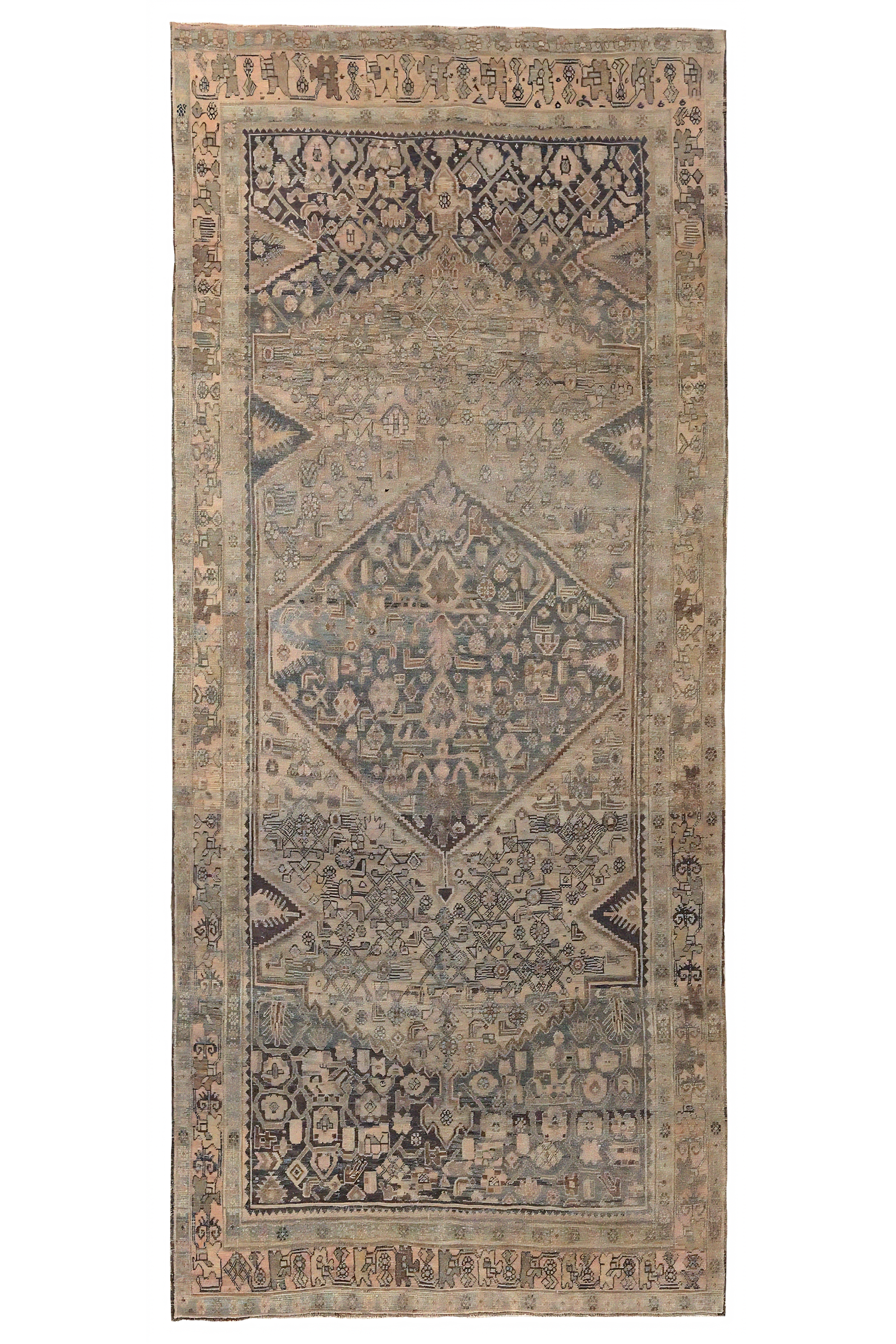 Antique Persian Bijar Traditional Rug 97676