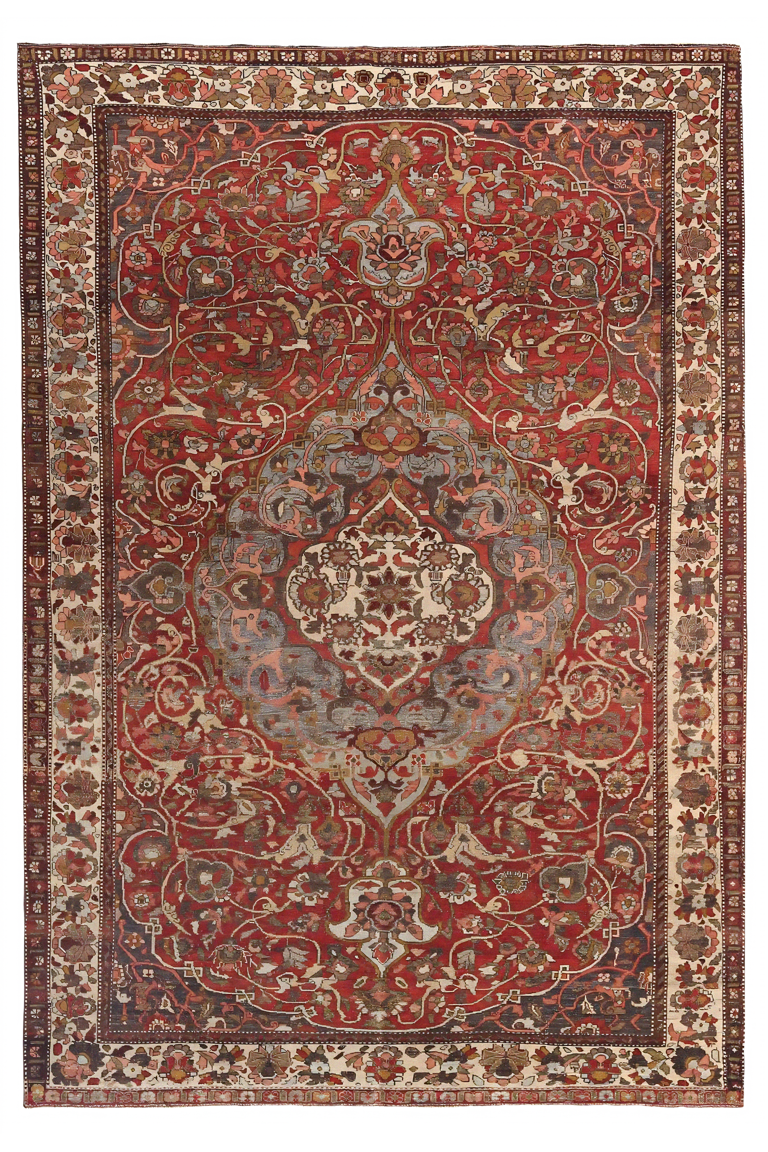 Antique Persian Bakhtiar Traditional Rug 97678