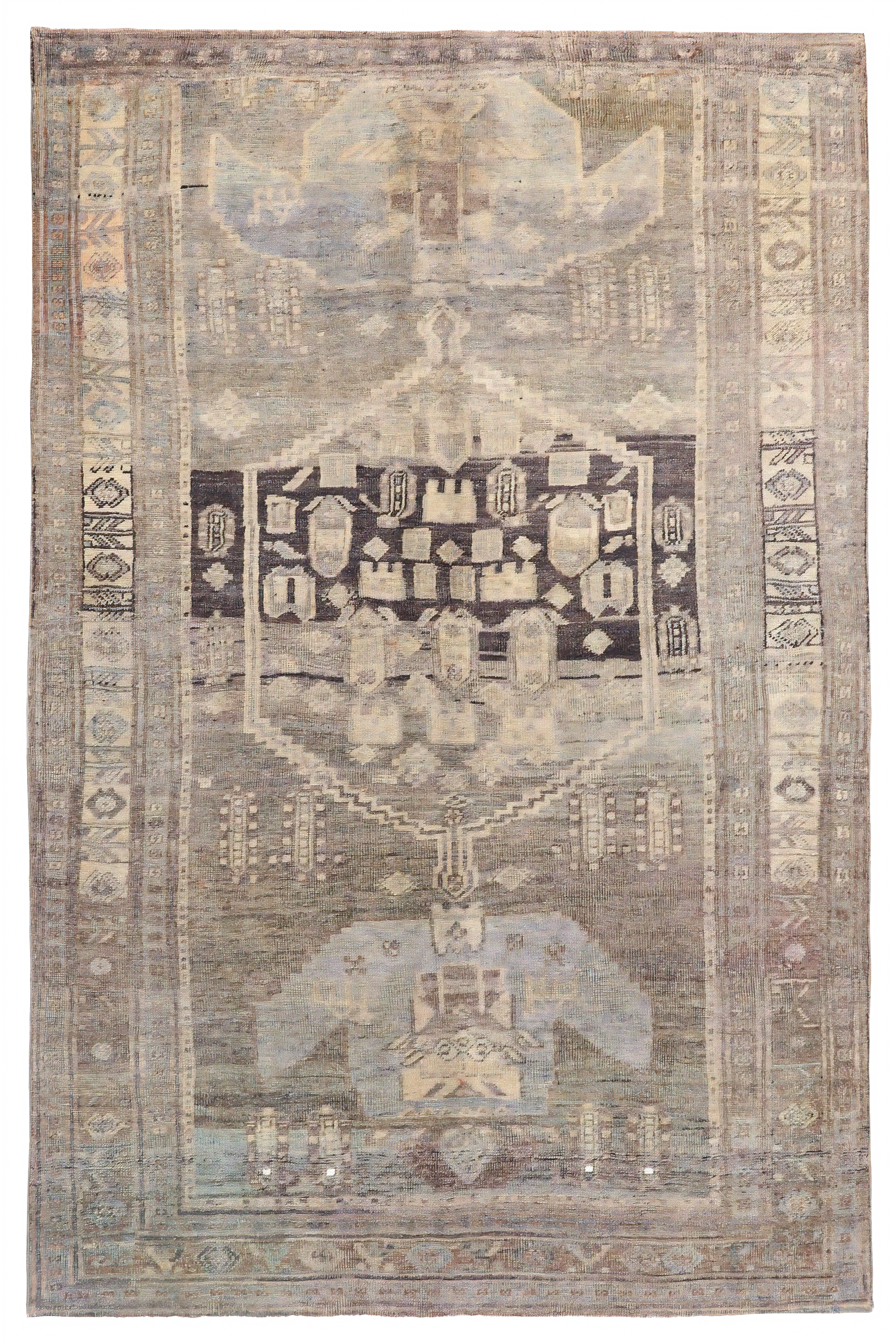 Antique Persian Bijar Transitional Rug 97706