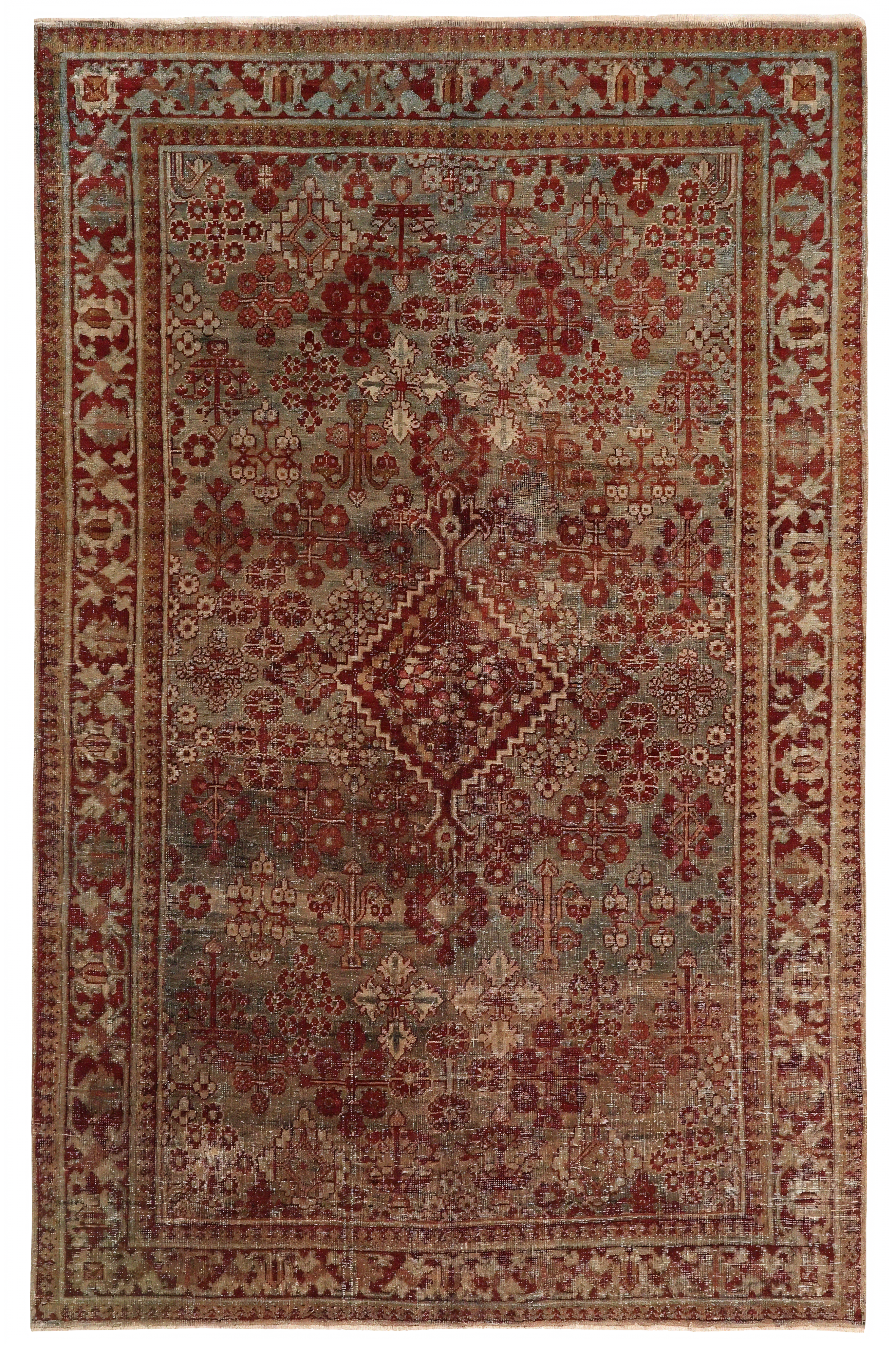 Antique Persian Joshegan Traditional Rug 97712