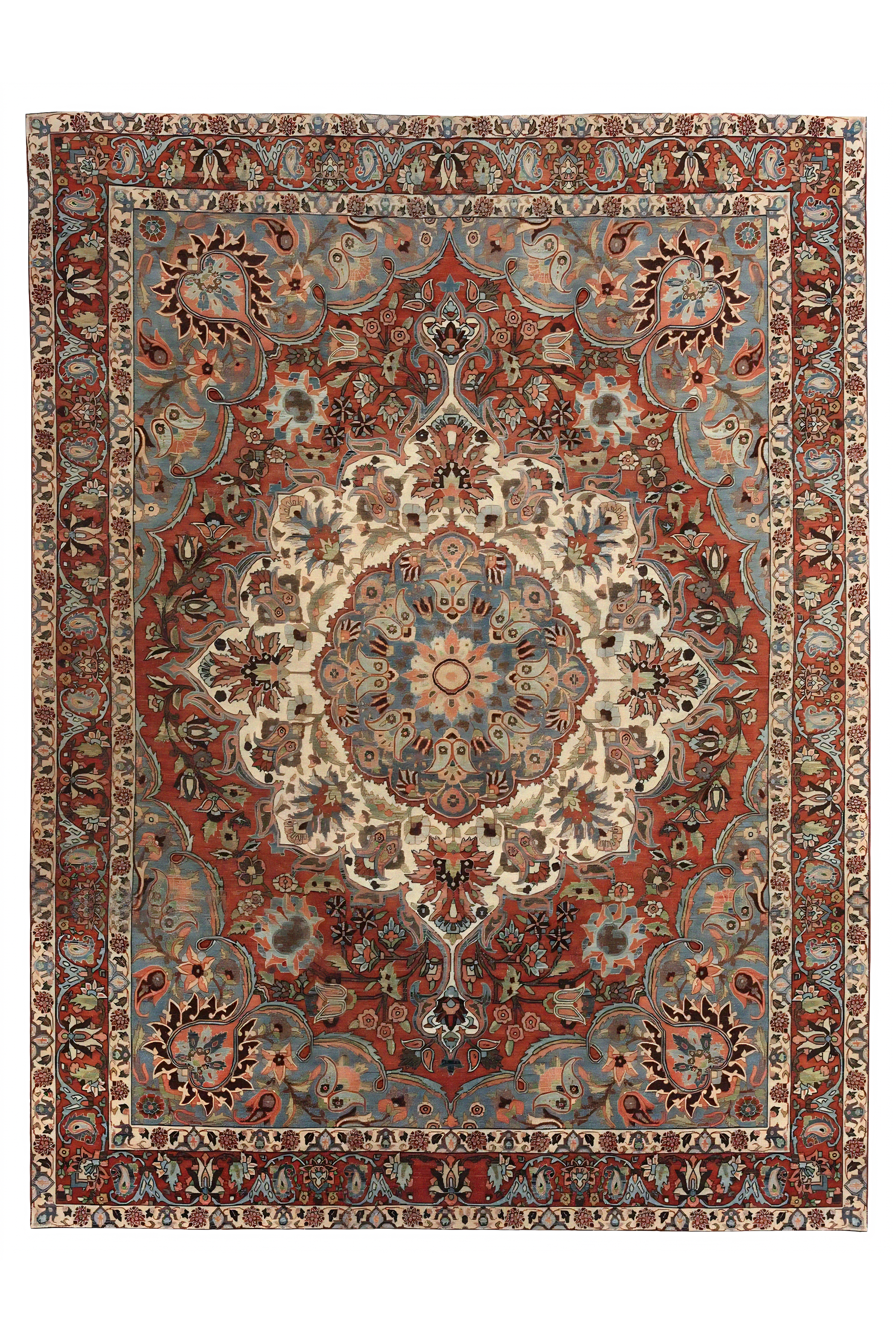 Antique Persian Bakhtiar Traditional Rug 97714