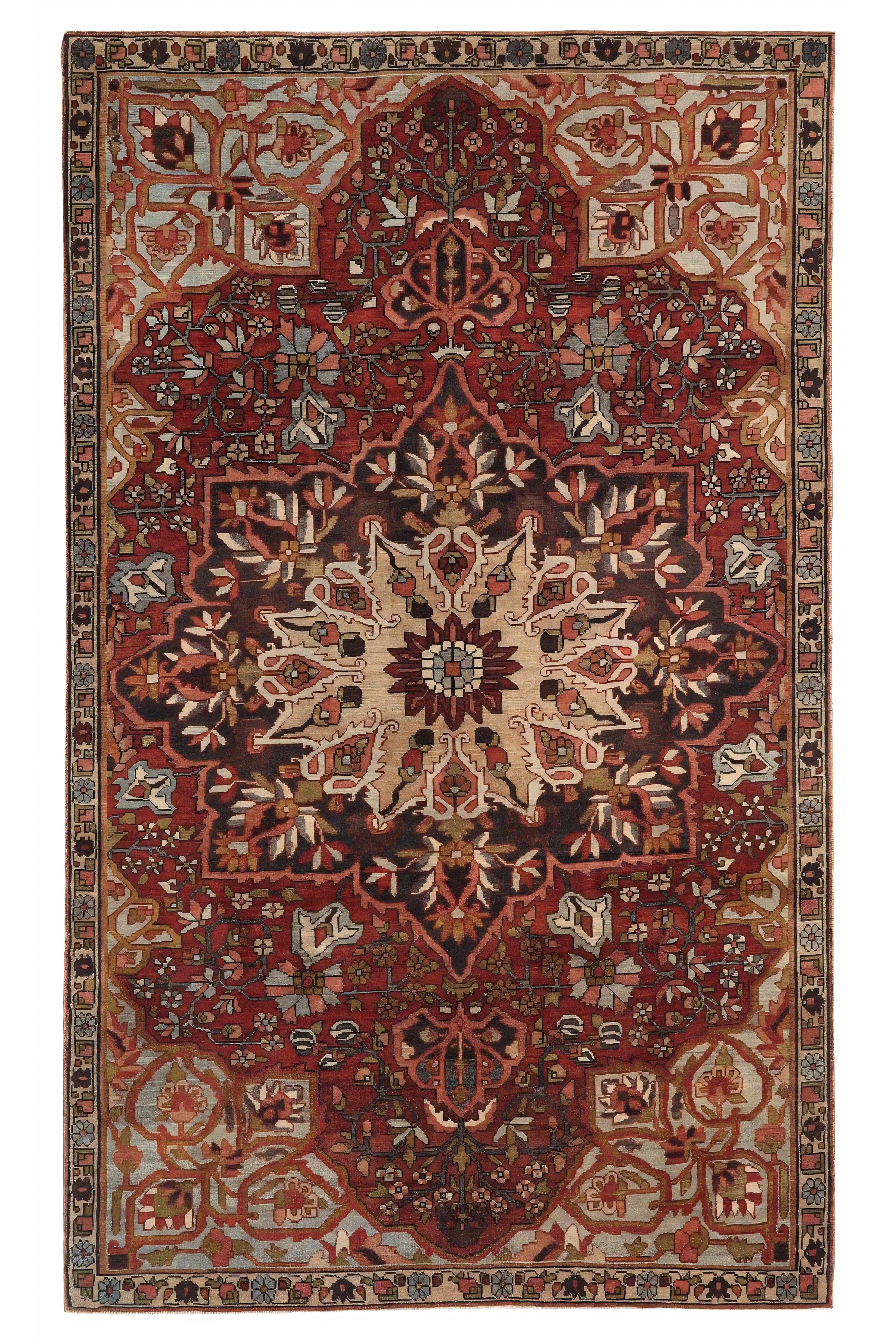 Antique Persian Bakhtiar Traditional Rug 97717
