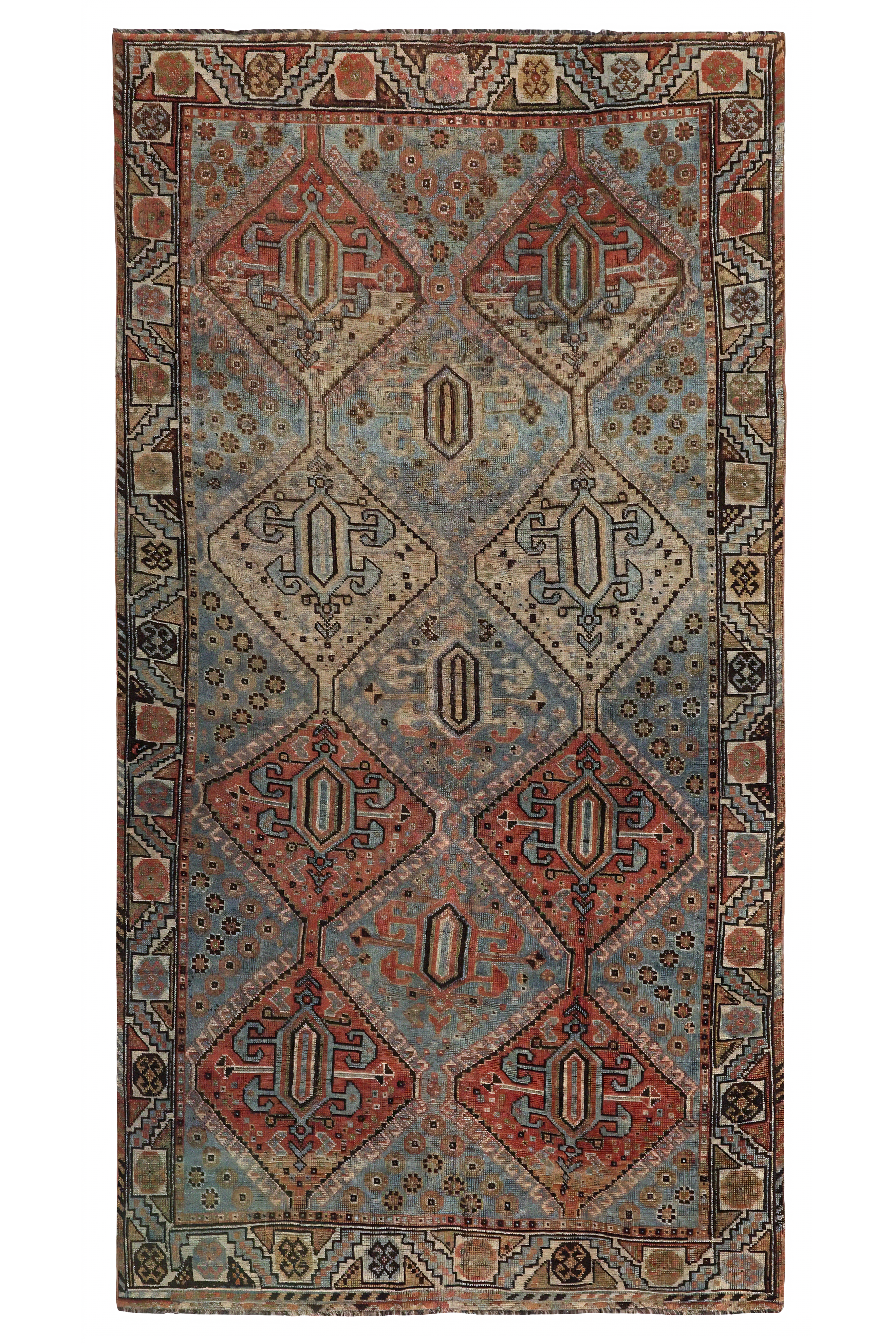 Antique Persian Shiraz Traditional Rug 97722