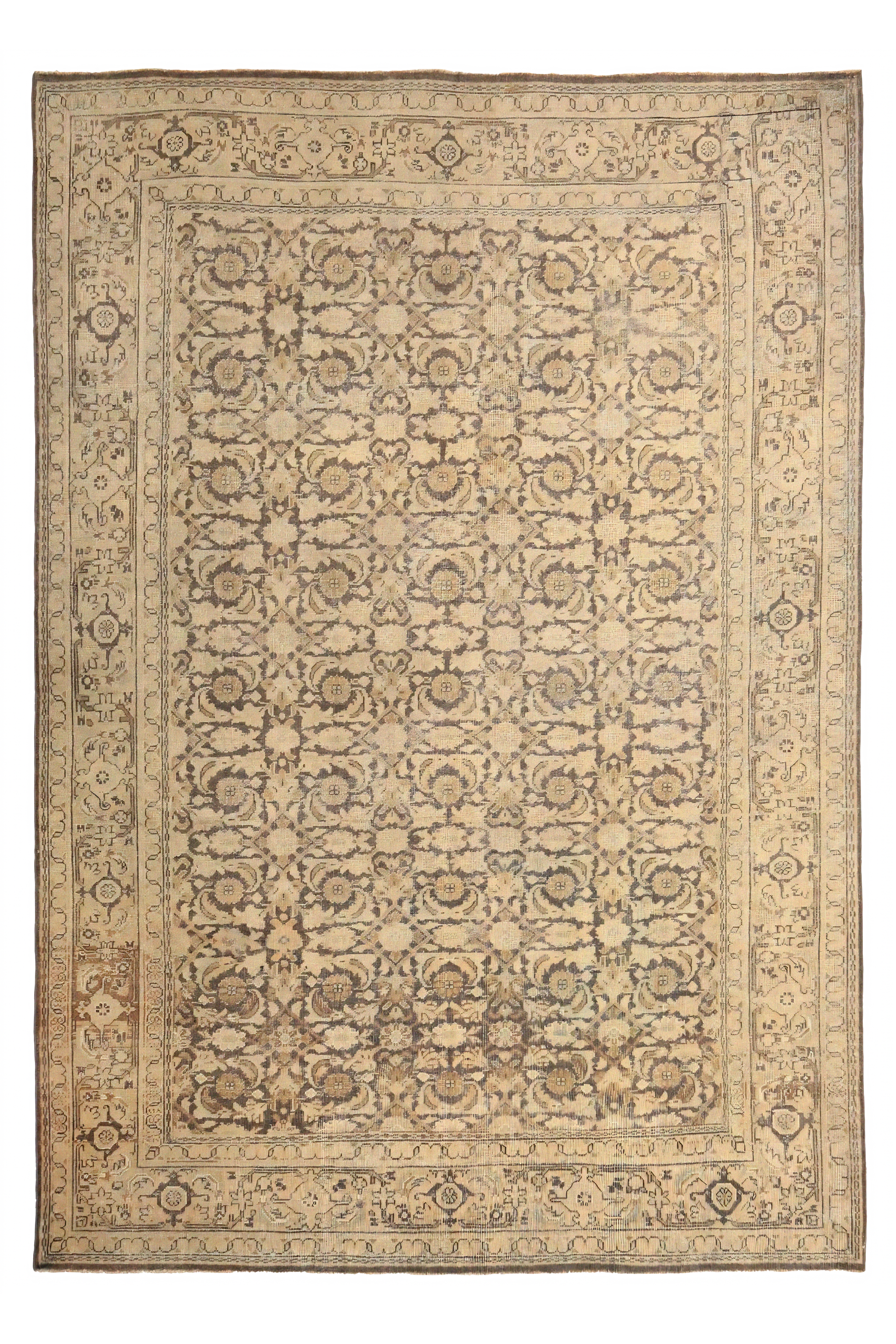 Antique Persian Mahal Traditional Rug 97727
