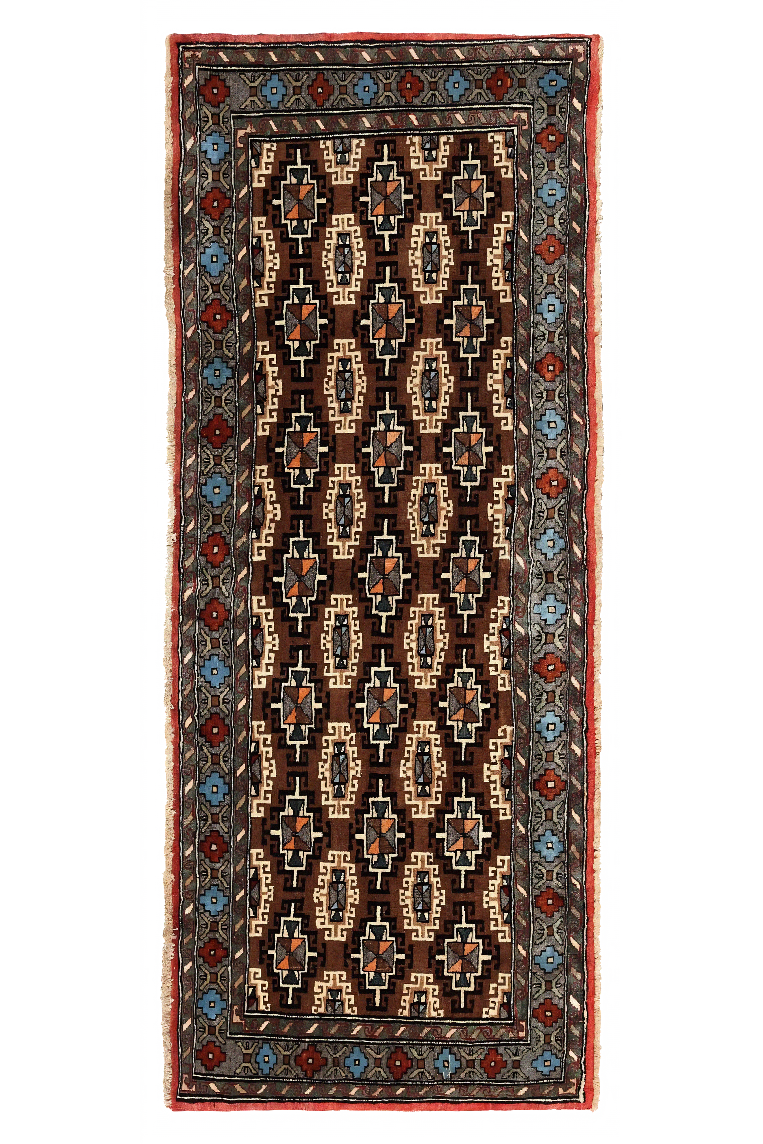 Antique Persian Semnan Traditional Rug 97956