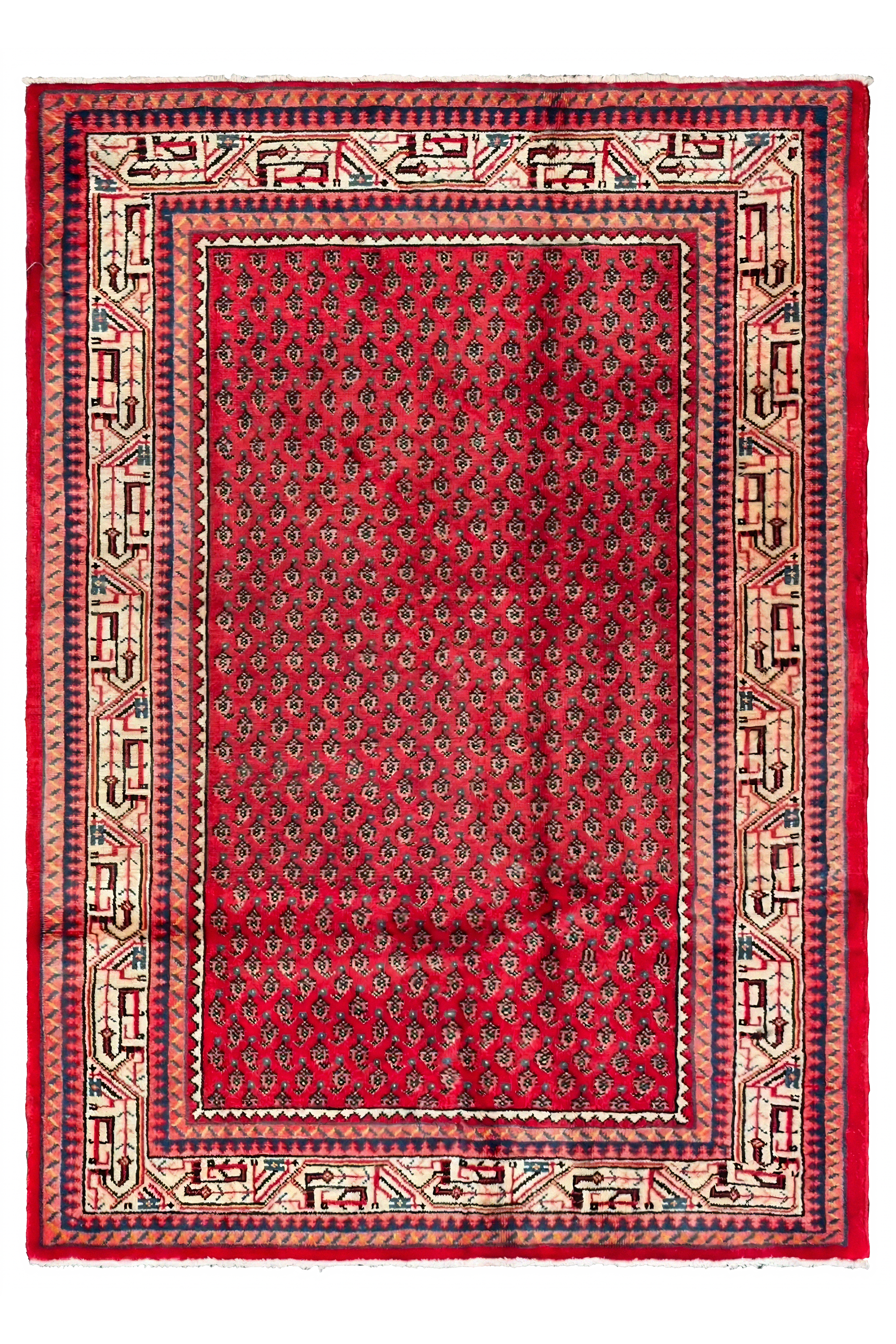 Antique Persian Mahal Traditional Rug 98252
